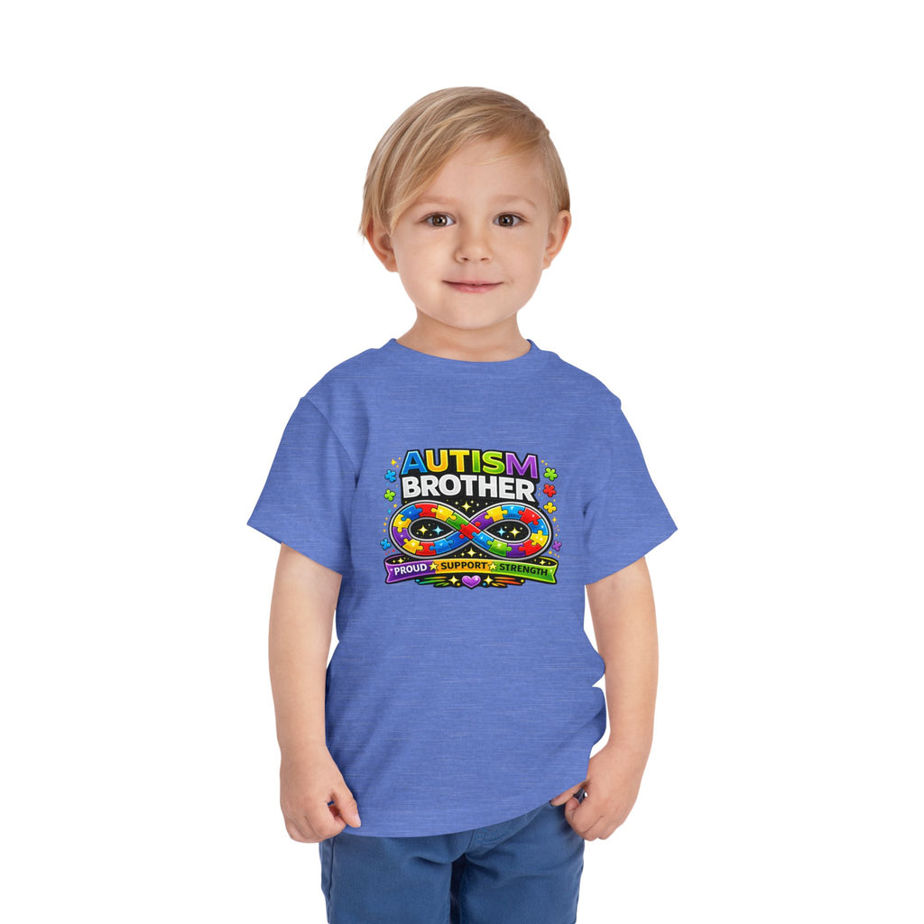 Autism Brother Toddler Tee | Puzzle Ribbon Support