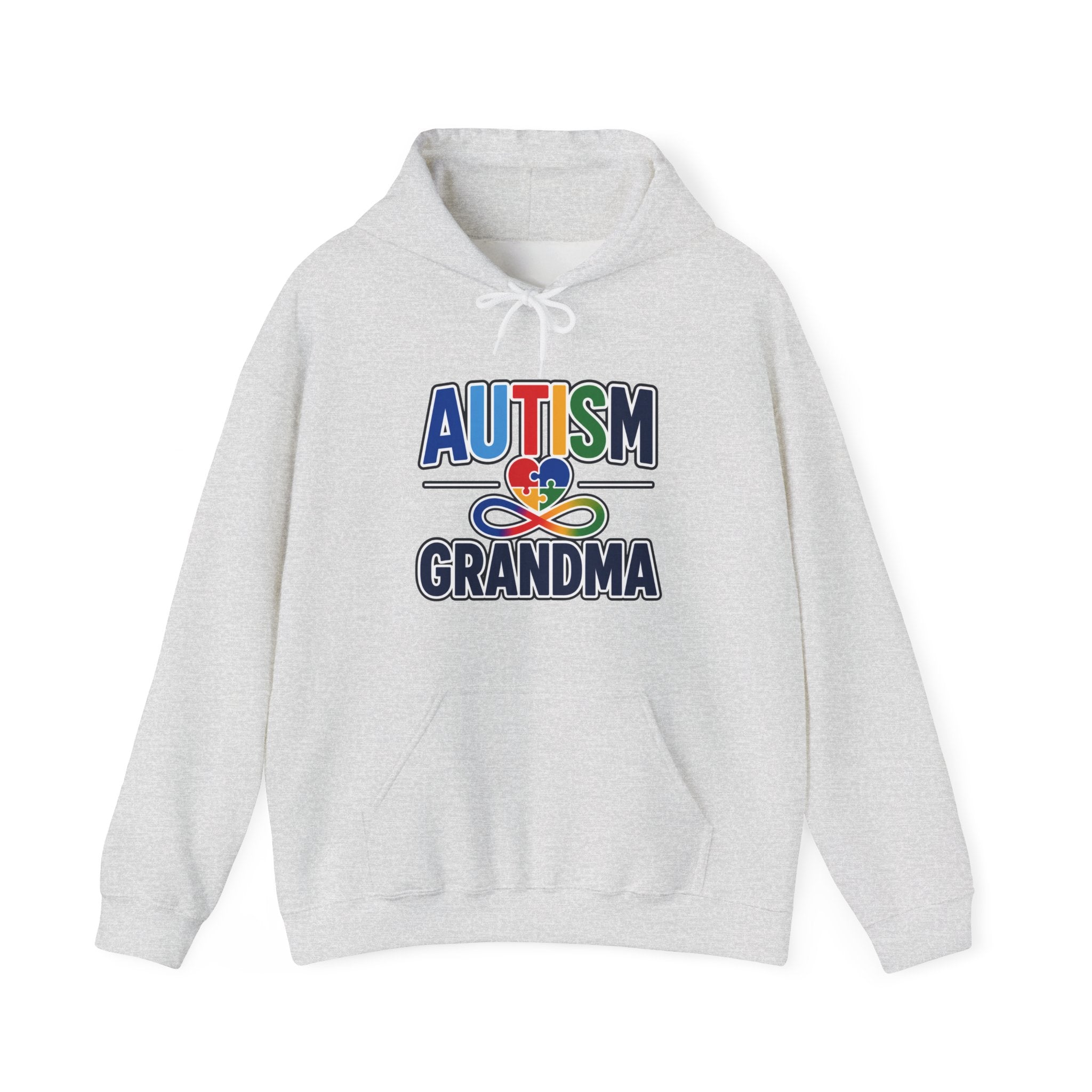 Autism Grandma Hoodie | Puzzle Heart Infinity Sweatshirt | Proud Autism Grandma Gift | Autism Awareness & Acceptance Hoodie