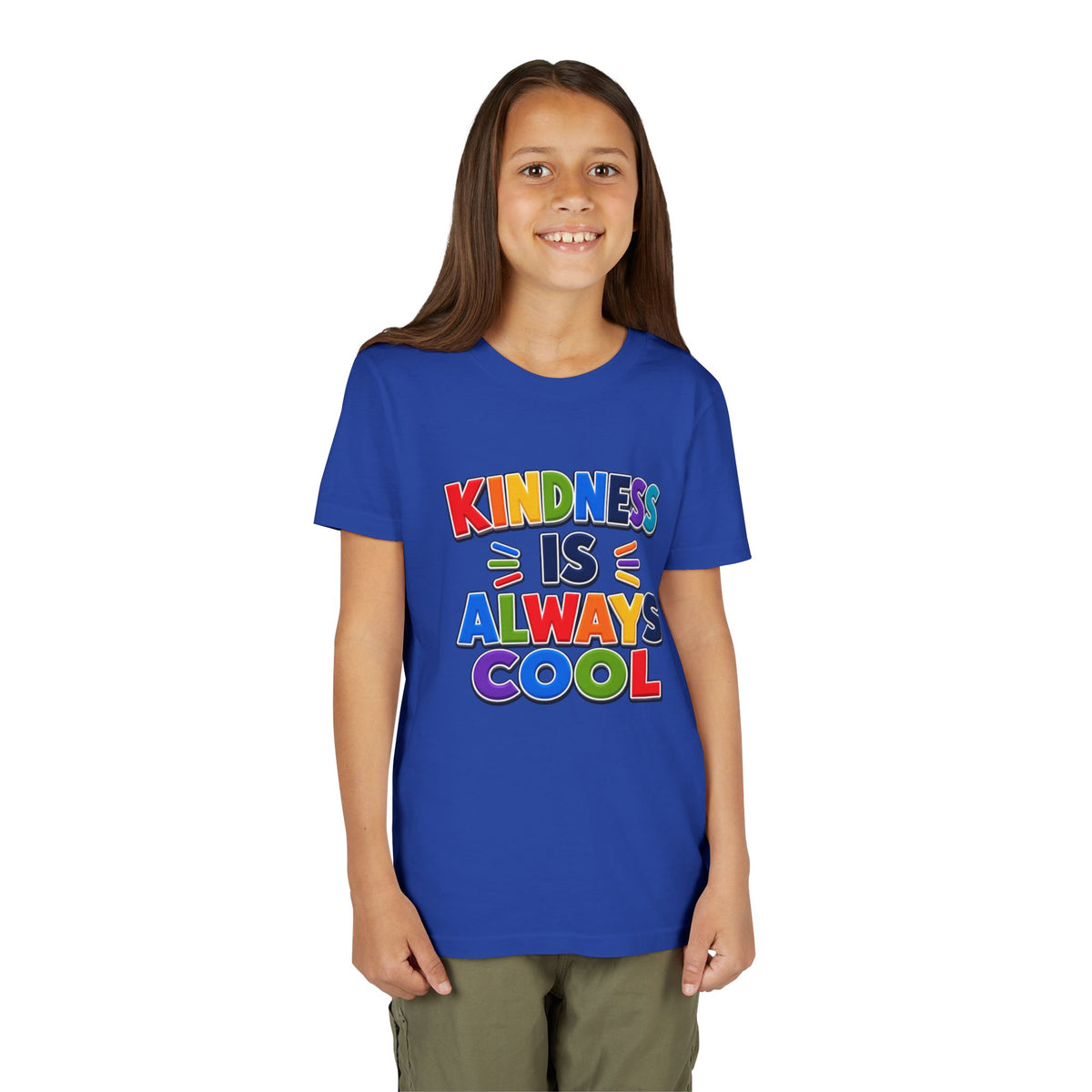 Kindness Is Always Cool youth tee | Rainbow Positive Message Shirt