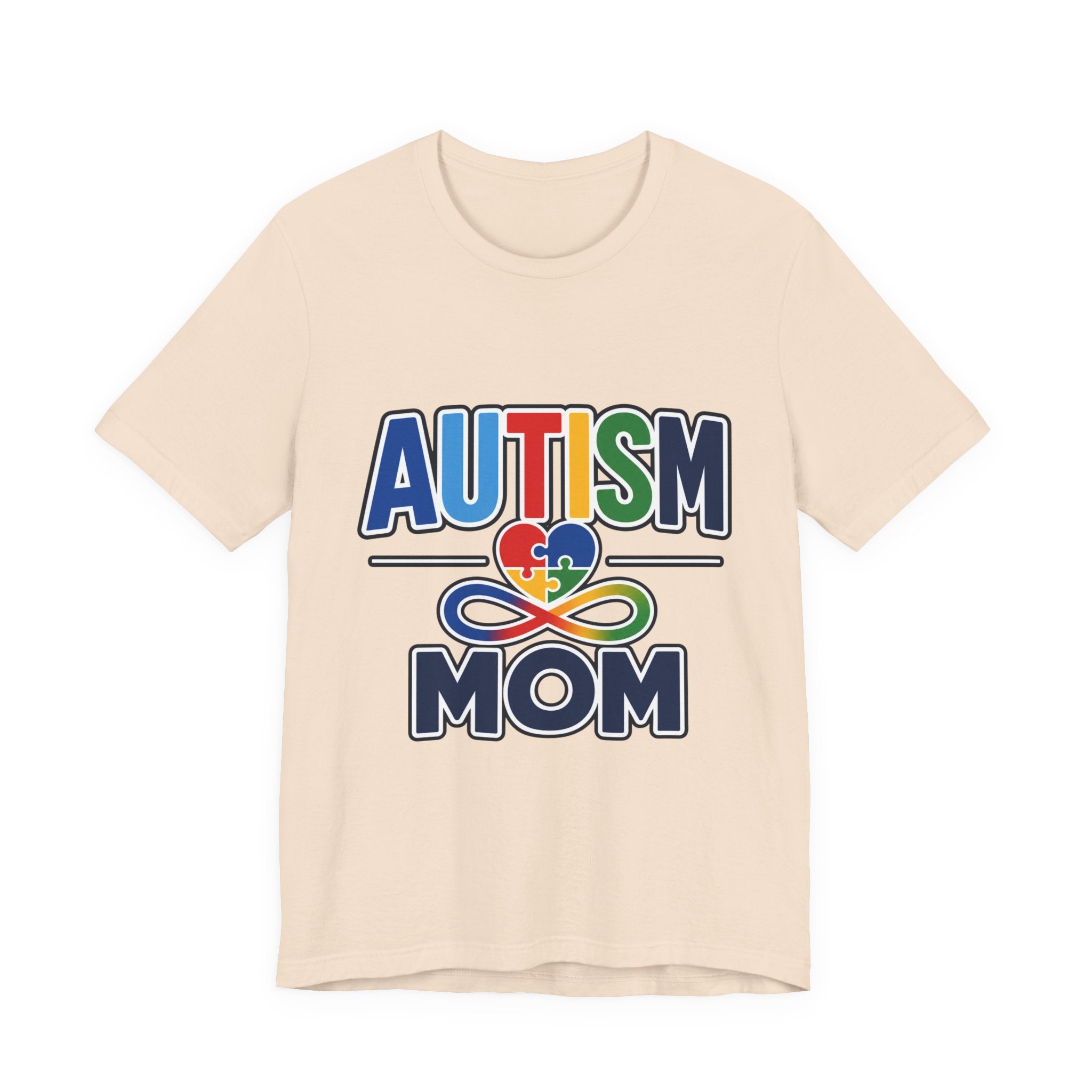 Autism Mom Shirt | Rainbow Puzzle Heart Infinity T-Shirt | Proud Autism Mom Tee | Autism Awareness & Acceptance Gift for Mothers