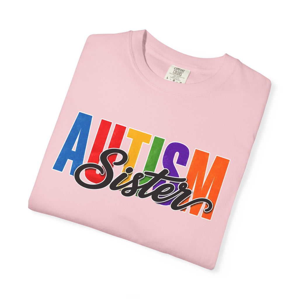 Autism Sister Shirt Proud Autism Sister T Shirt Autism Awareness Autism Acceptance Gift Puzzle Heart Special Needs Sibling Tee