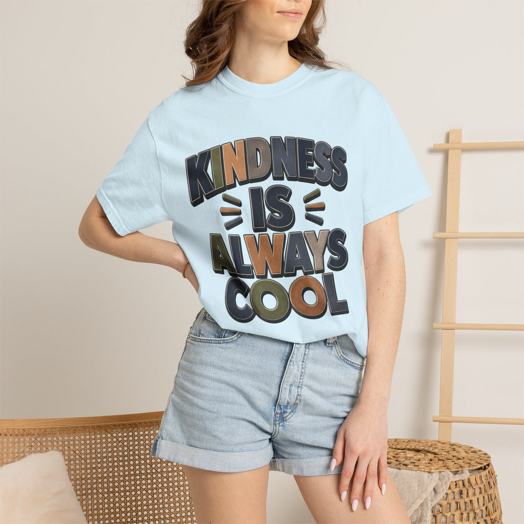Kindness Is Always Cool T-Shirt | Retro Bold Lettering, Positive Message