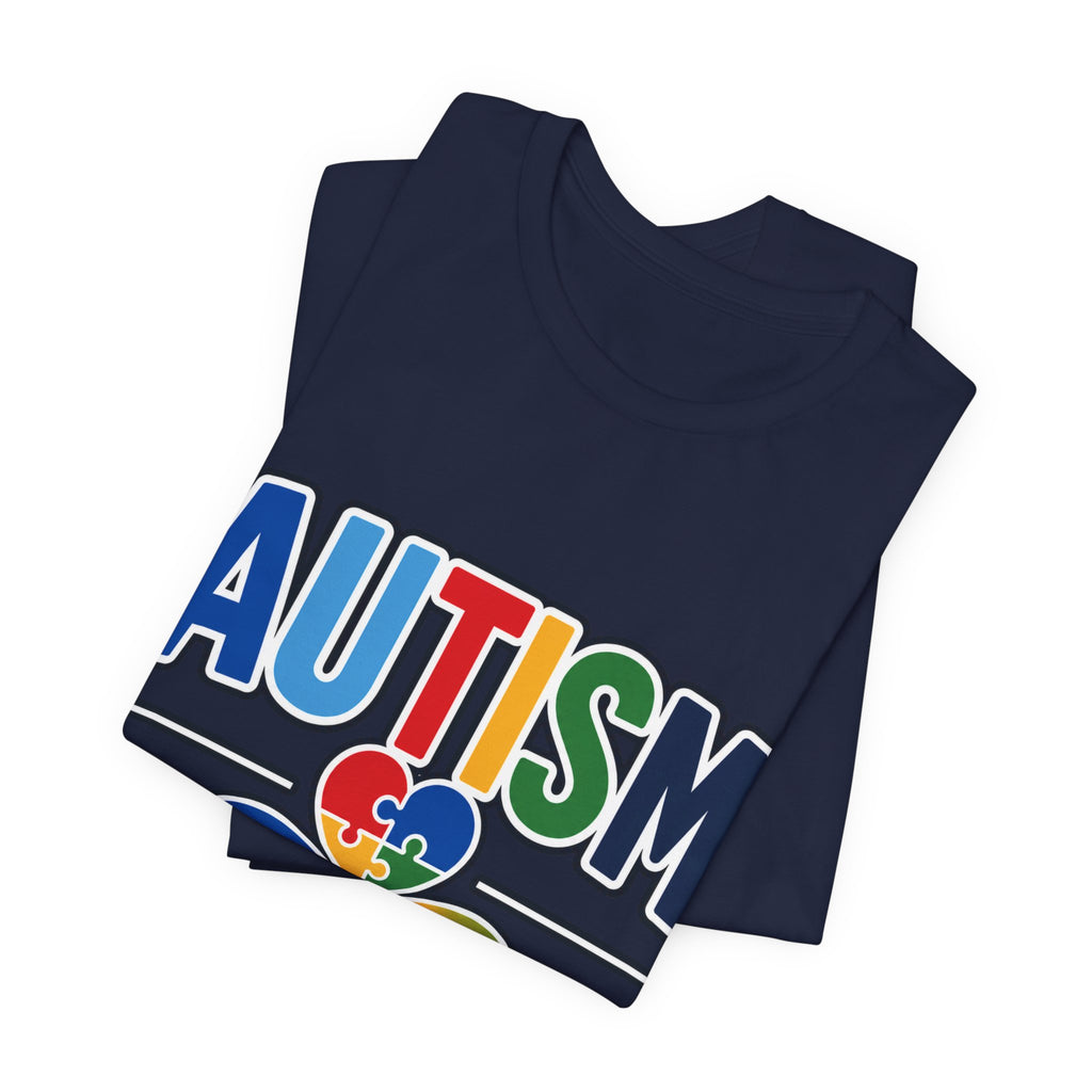 Autism Aunt Shirt | Colorful Puzzle Heart Tee | Autism Acceptance Gift for Aunt | Neurodiversity Awareness T-Shirt | Family Apparel