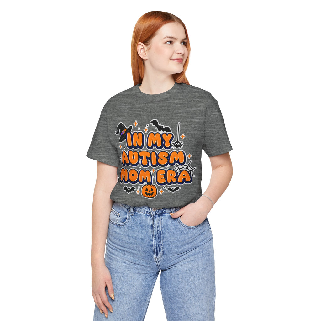 In My Autism Mom Era Tee | Halloween Pumpkin Witch Bat Spiderweb