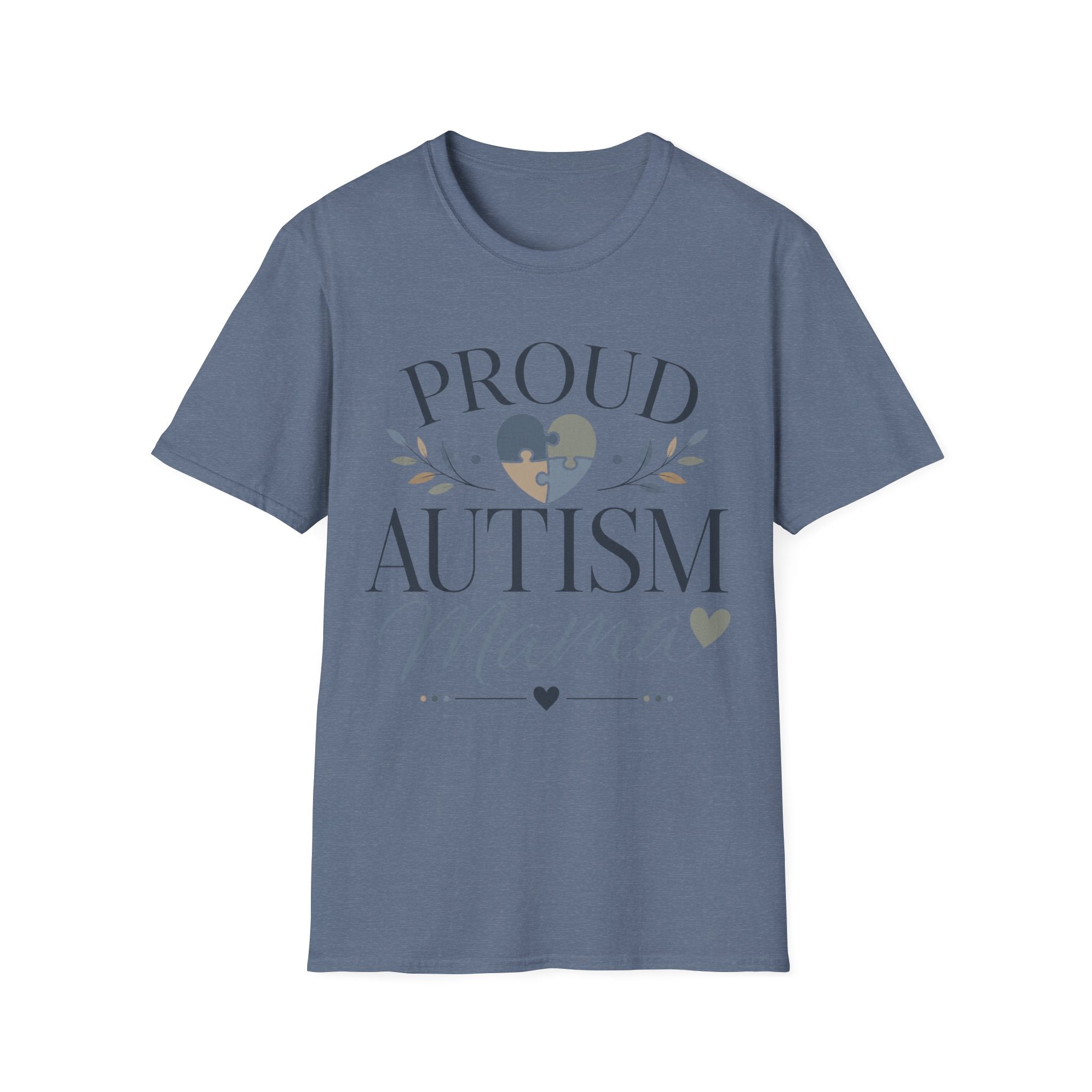 Proud Autism Mama T-Shirt | Puzzle Heart Awareness Tee | Special Needs