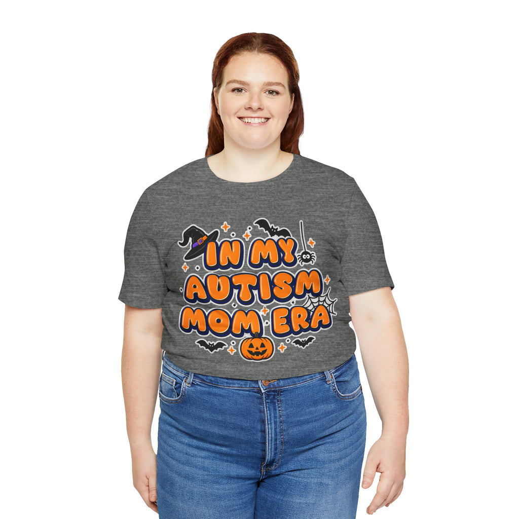 In My Autism Mom Era Tee | Halloween Pumpkin Witch Bat Spiderweb
