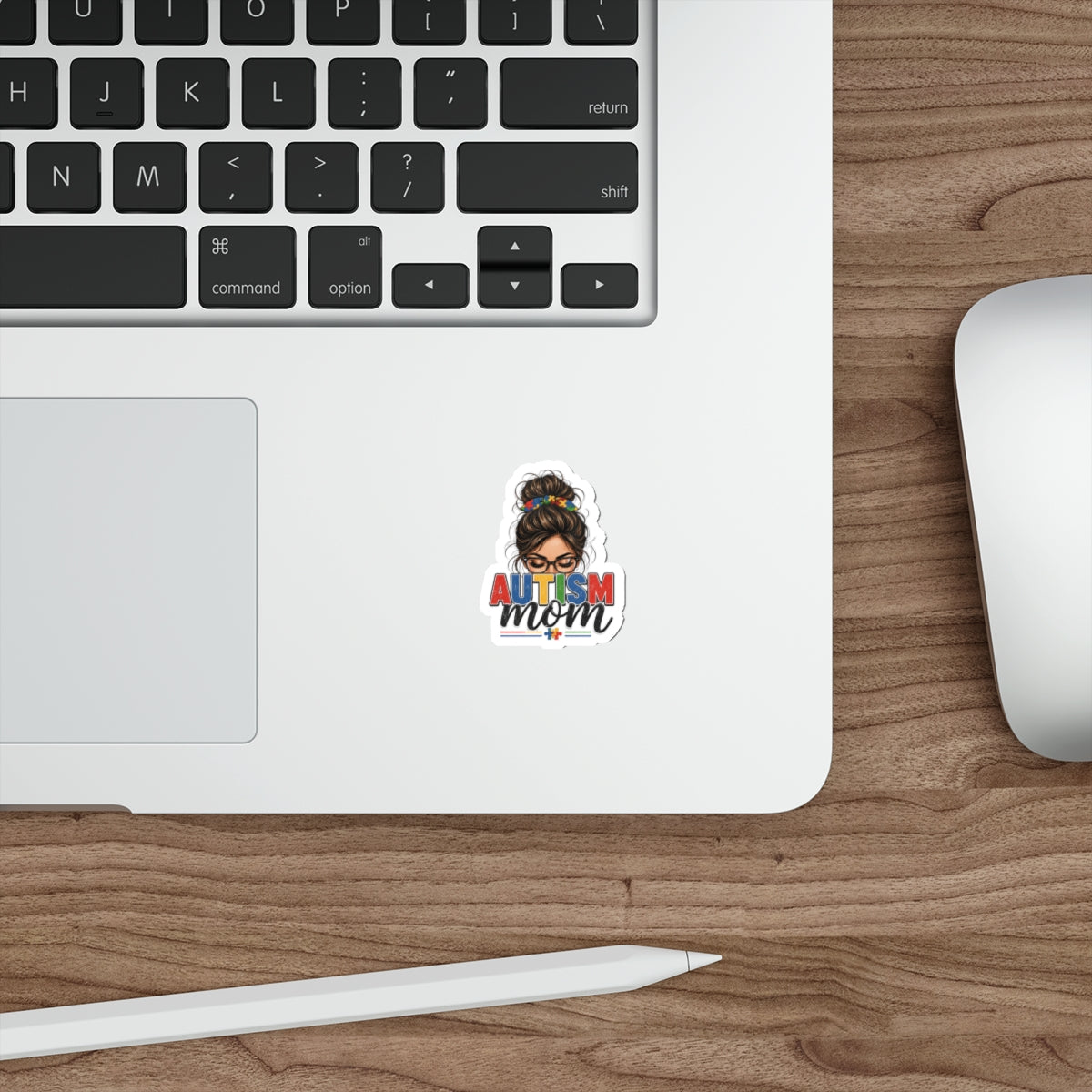 Autism Mom Sticker Autism Acceptance Vinyl Decal Puzzle Ribbon Waterproof Die Cut Sticker Laptop Water Bottle Mom Gift