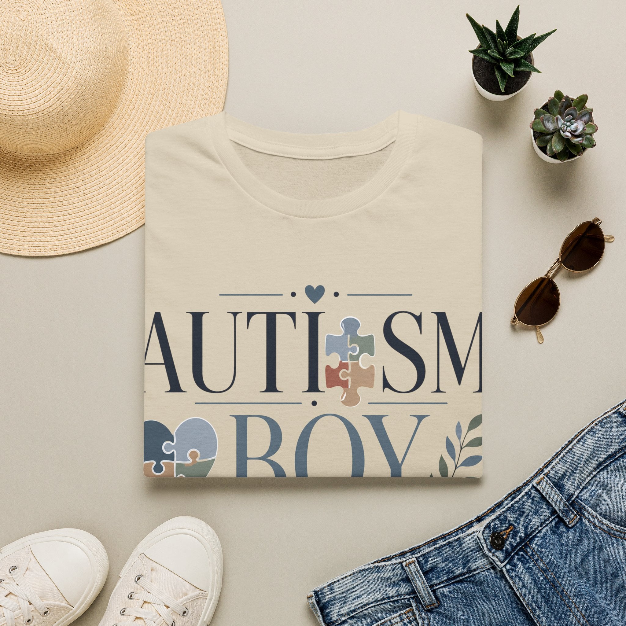 Autism Boy Mom Shirt | Proud Autism Mom T-Shirt | Puzzle Heart Infinity Design | Autism Awareness & Acceptance Gift | Special Needs Mom Apparel