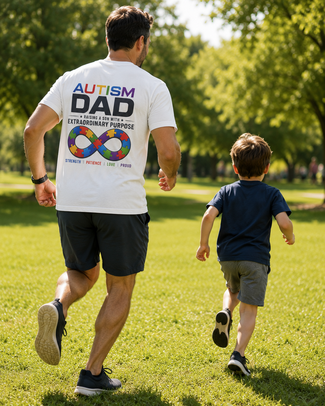 Autism Dad Shirt, Proud Dad Raising an Autistic Son Tee, Autism Acceptance T-Shirt, Special Needs Dad Gift, Autism Parent Shirt, Inclusion Apparel
