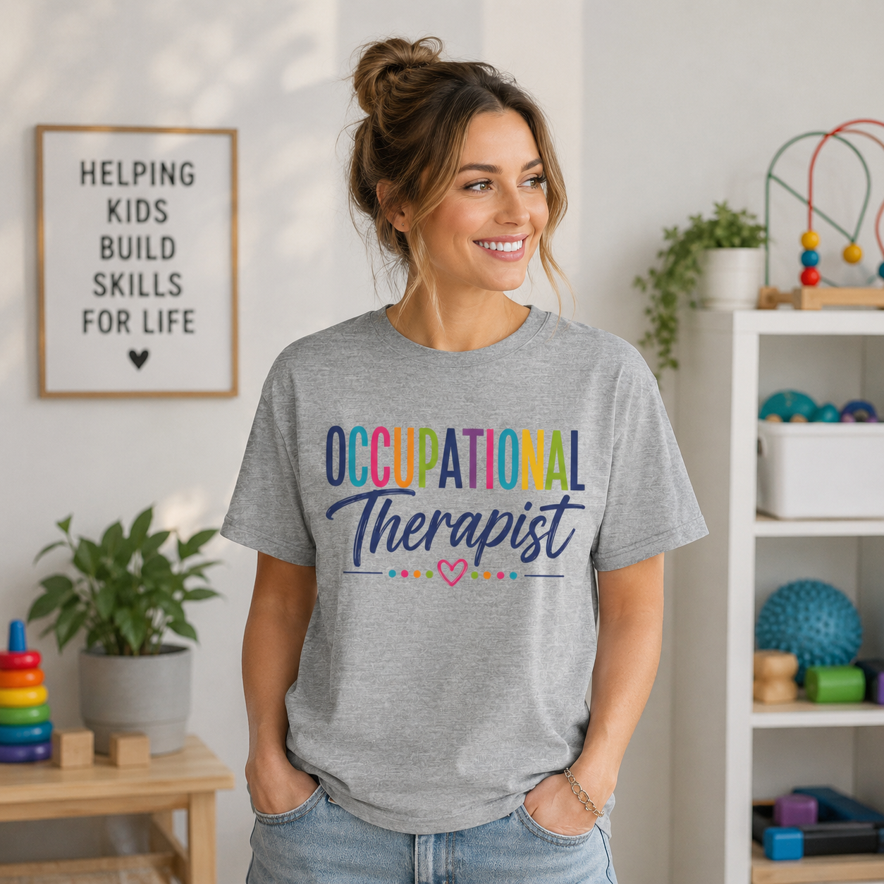 Occupational Therapist Shirt Occupational Therapy T Shirt OT Gift Therapist Shirt Pediatric OT School Therapist Rehab Therapy Tee