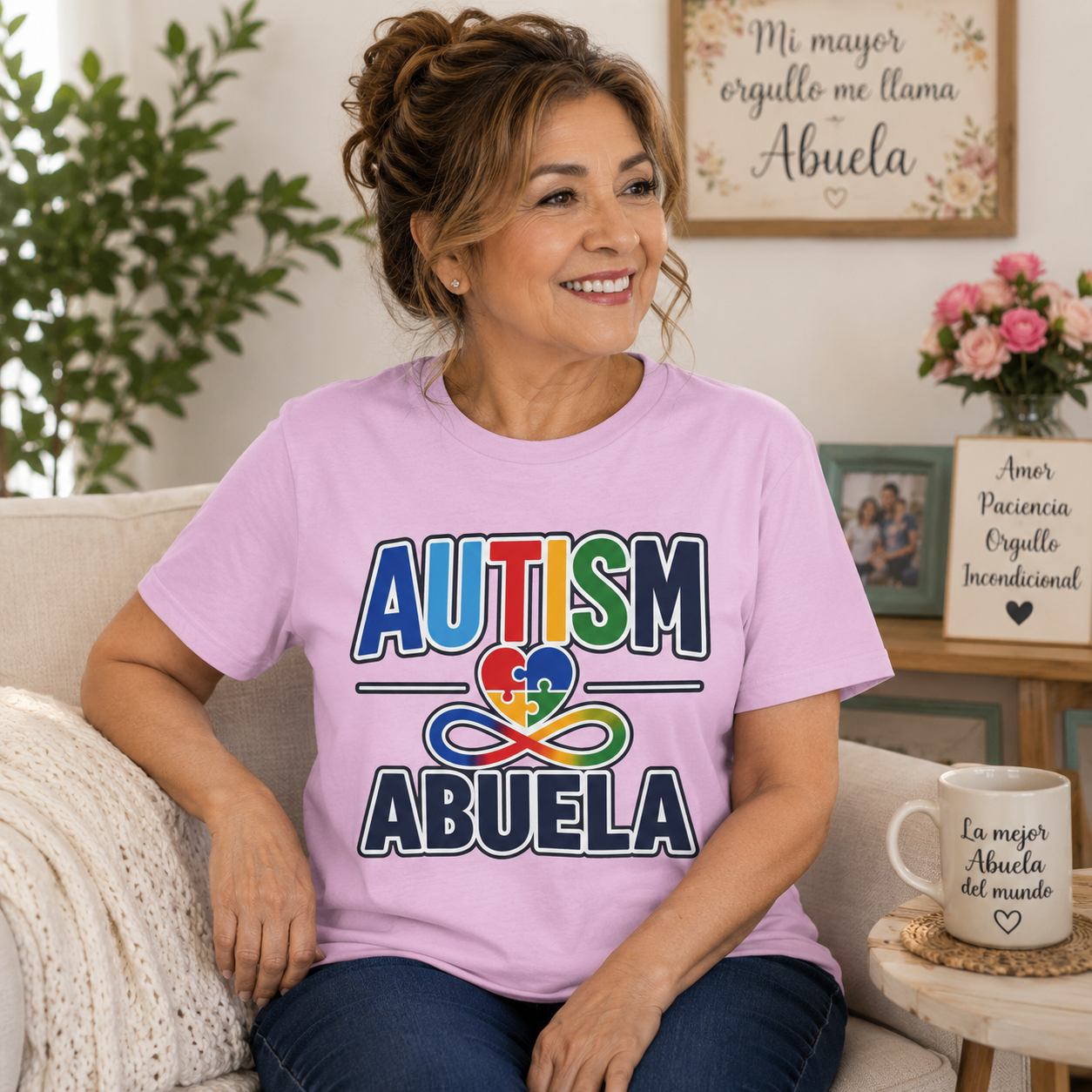 Autism Abuela Shirt Autism Grandma T Shirt Spanish Grandma Gift Puzzle Heart Autism Awareness Autism Acceptance Special Needs Family