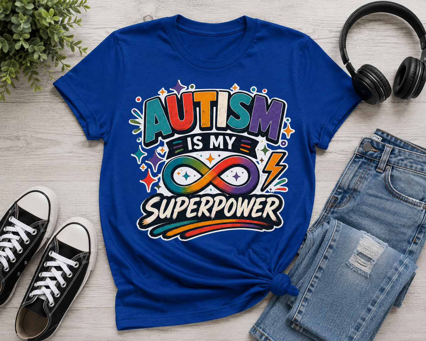 Autism Is My Superpower Shirt Autism Awareness T Shirt Autism Acceptance Tee Infinity Heart Puzzle Design Neurodiversity Gift Unisex