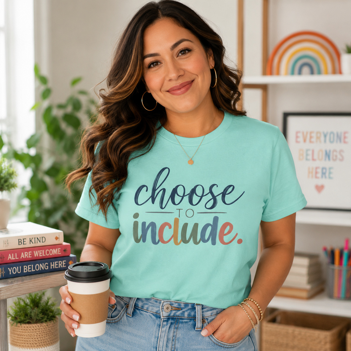 Choose To Include Shirt, Inclusion Pride Typography Tee, Autism Acceptance T-Shirt, Special Education Teacher Gift, Diversity Apparel