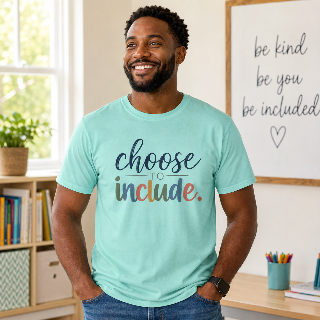 Choose To Include Shirt, Inclusion Pride Typography Tee, Autism Acceptance T-Shirt, Special Education Teacher Gift, Diversity Apparel