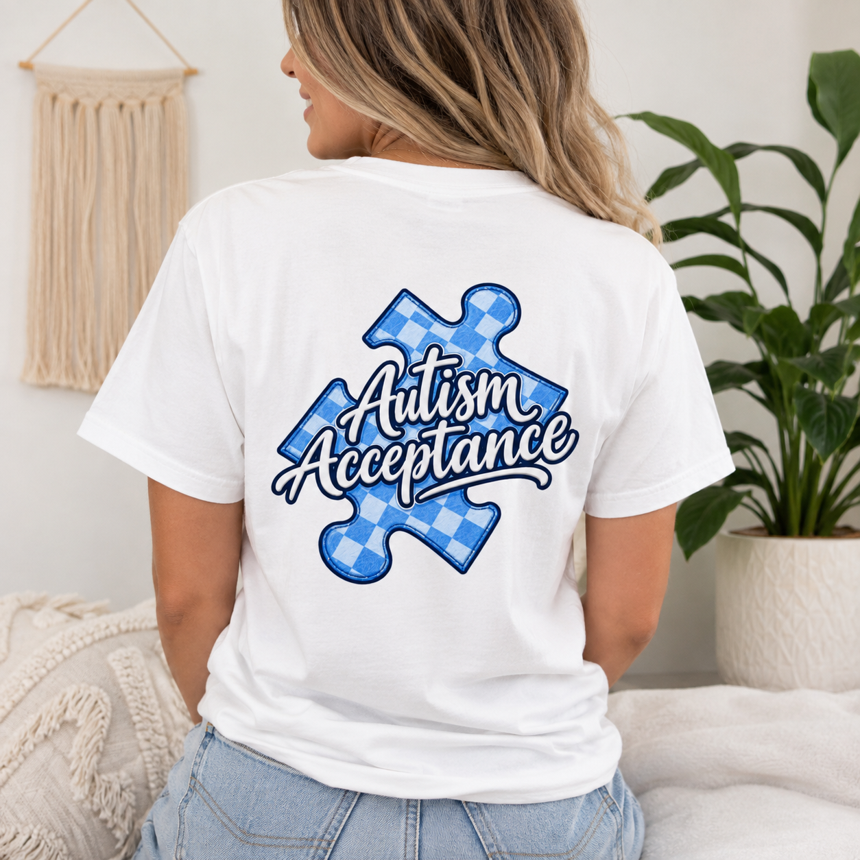 Autism Acceptance Puzzle Piece T-Shirt, Awareness Support Tee, Autism Advocate Shirt, Neurodiversity Gift, Autism Family Apparel