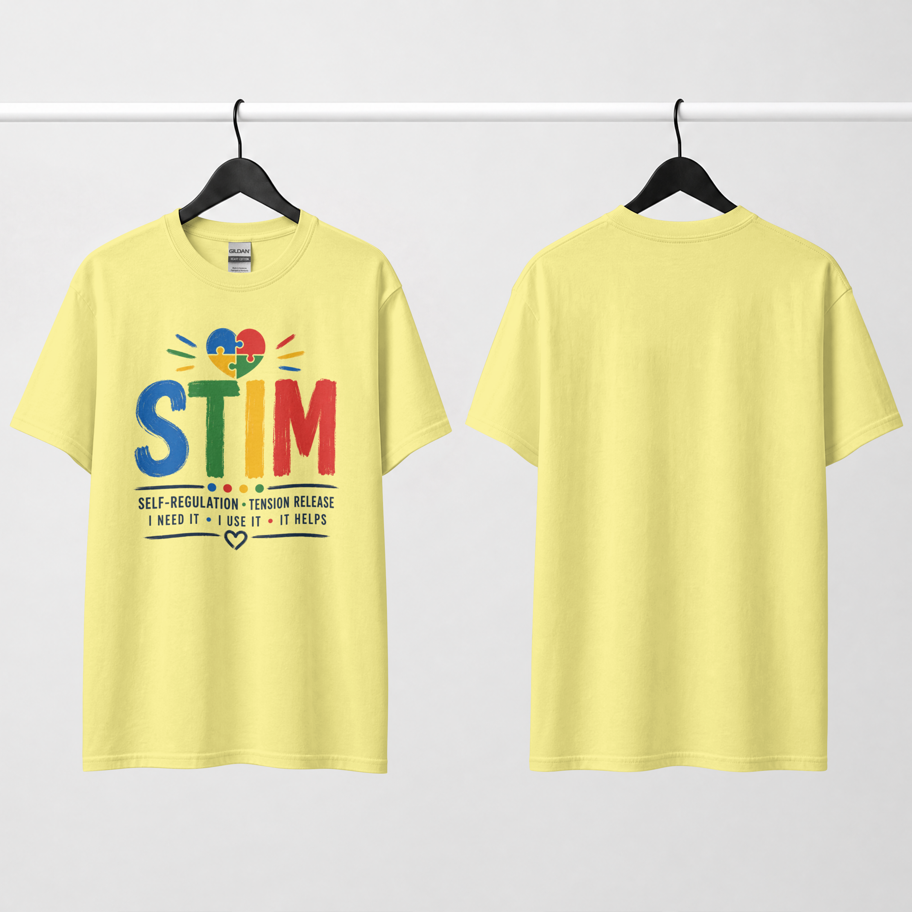Autism Sensory Shirt | STIM Puzzle Heart Autism Awareness Shirt, Sensory Regulation Support Gift