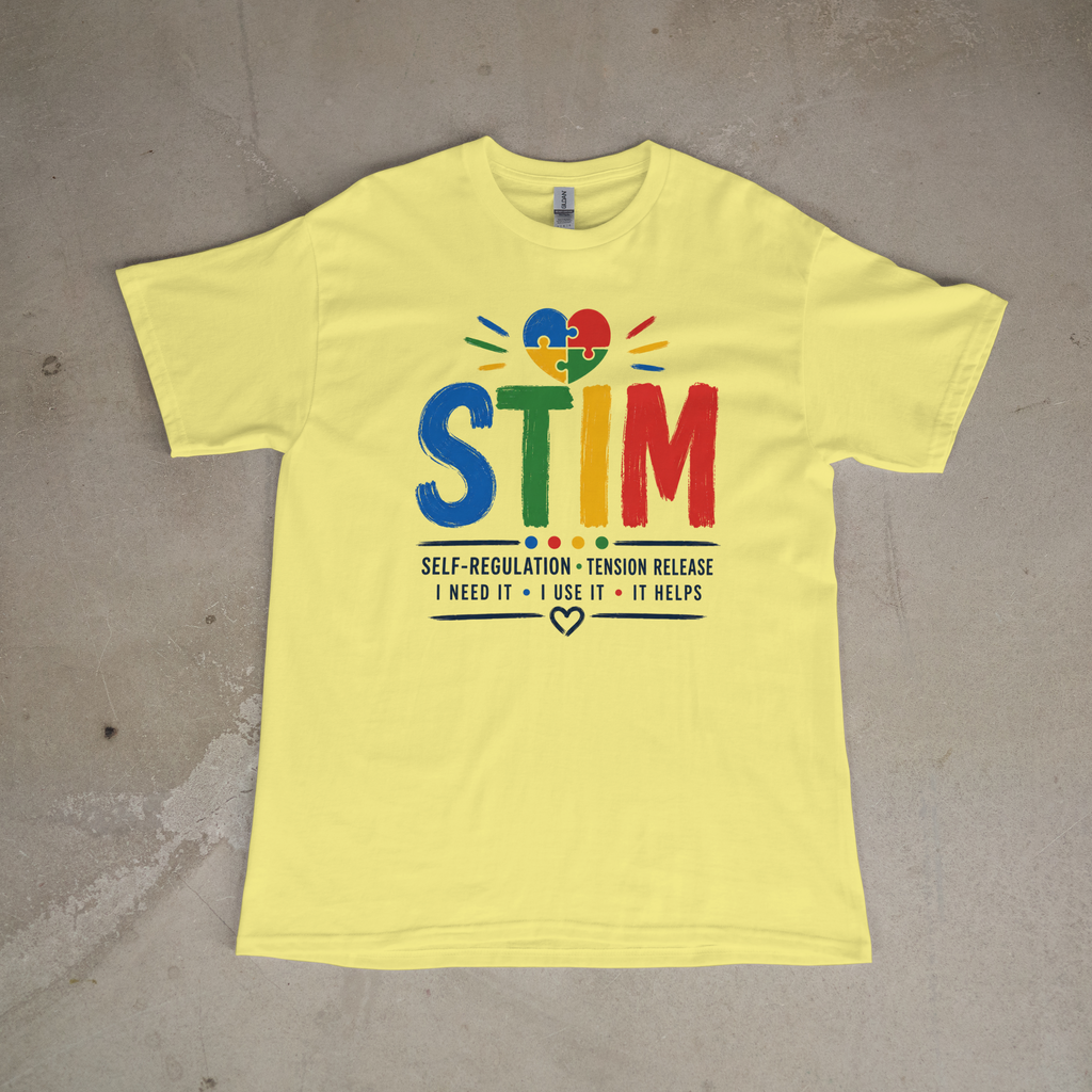 Autism Sensory Shirt | STIM Puzzle Heart Autism Awareness Shirt, Sensory Regulation Support Gift