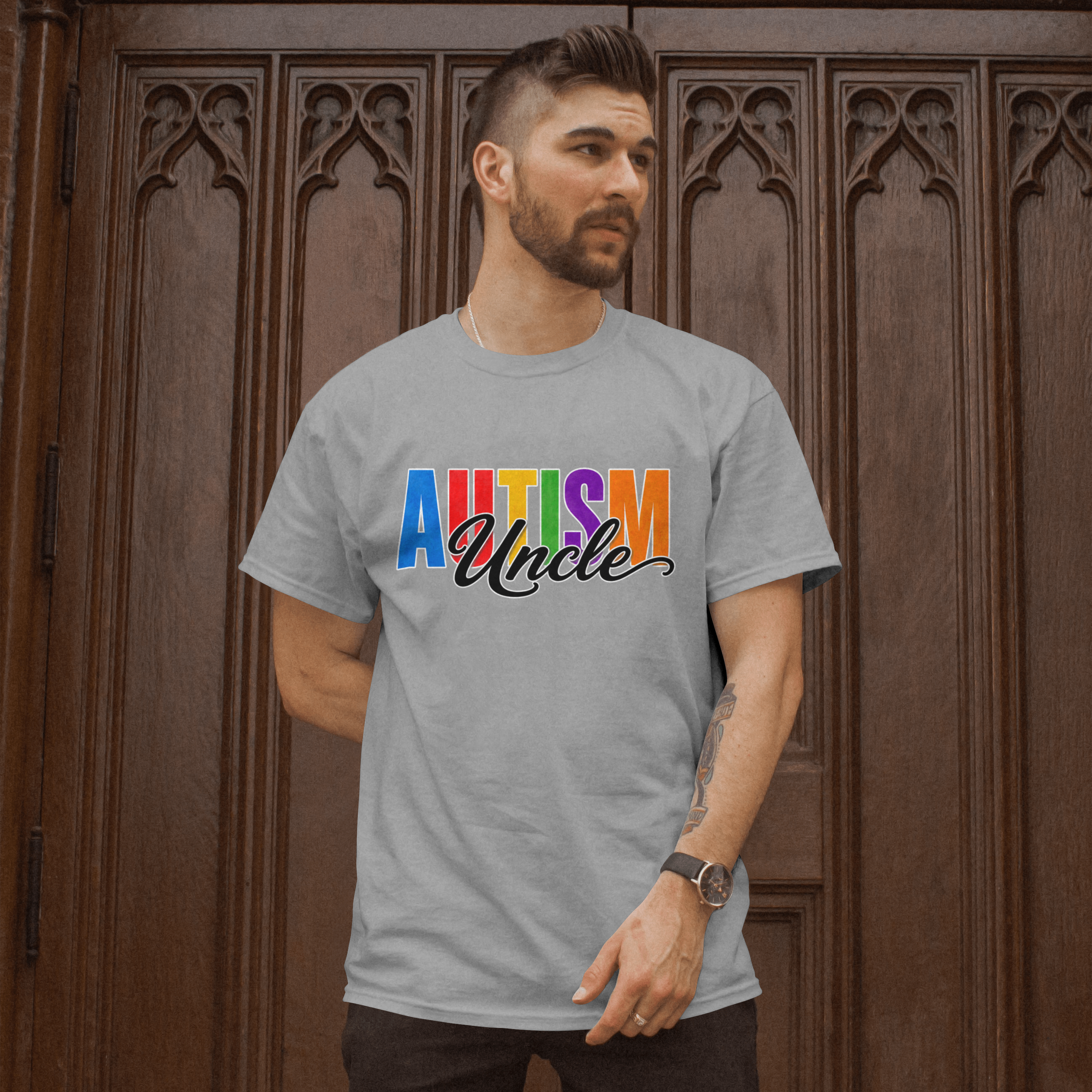 Autism Uncle Shirt Proud Autism Uncle T Shirt Autism Awareness Autism Acceptance Gift Puzzle Heart Special Needs Family Tee