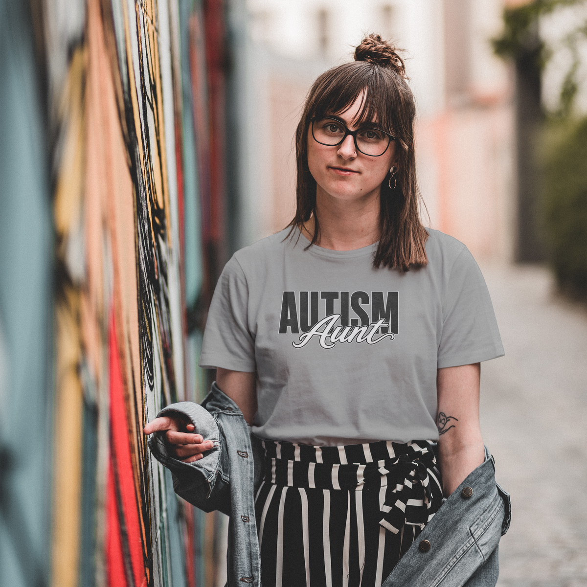 Autism Aunt Shirt Proud Autism Aunt T Shirt Autism Awareness Autism Acceptance Gift Puzzle Heart Special Needs Family Tee