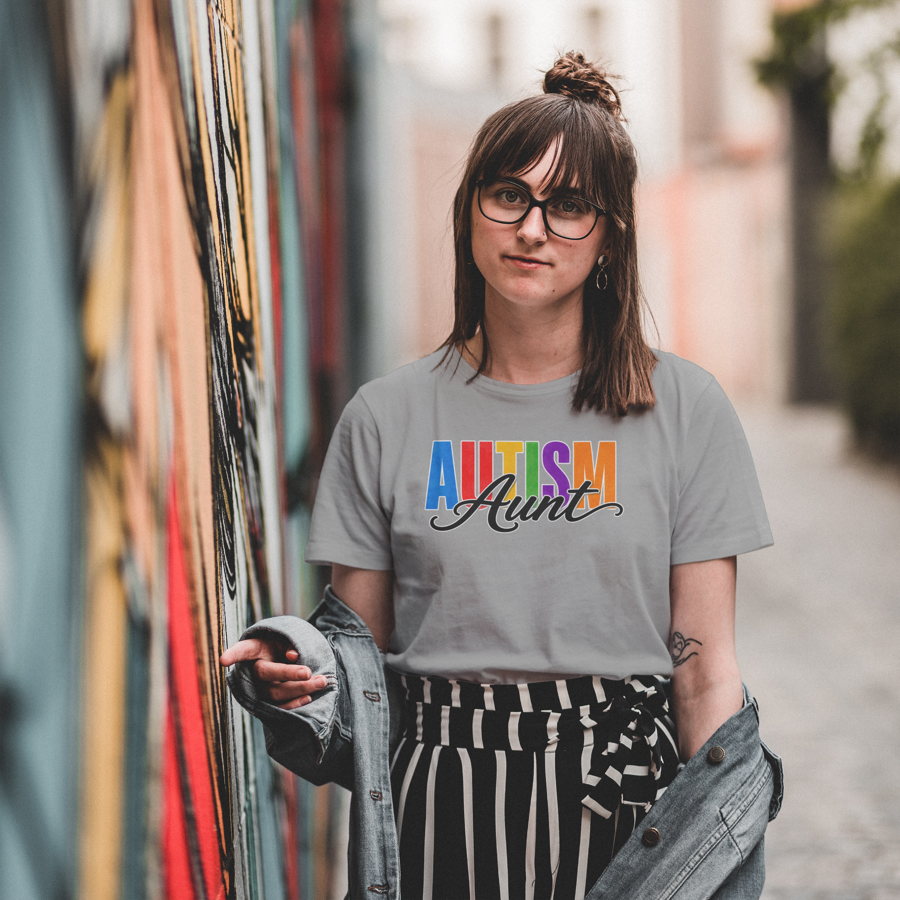 Autism Aunt Shirt Proud Autism Aunt T Shirt Autism Awareness Autism Acceptance Gift Puzzle Heart Special Needs Family Tee