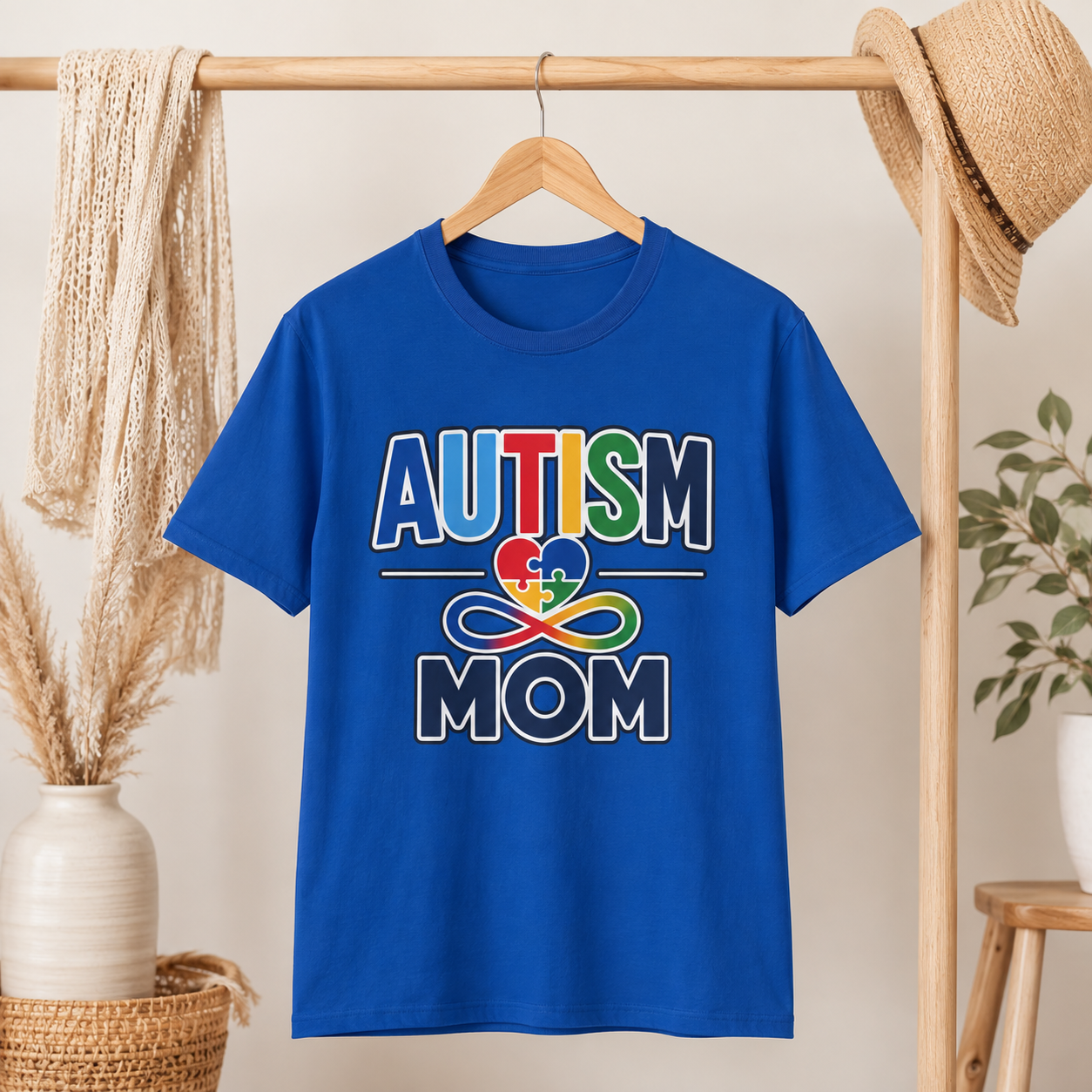 Autism Mom Heart Puzzle Infinity Shirt, Autism Awareness T-Shirt, Autism Acceptance Mom Gift, Neurodiversity Family Apparel