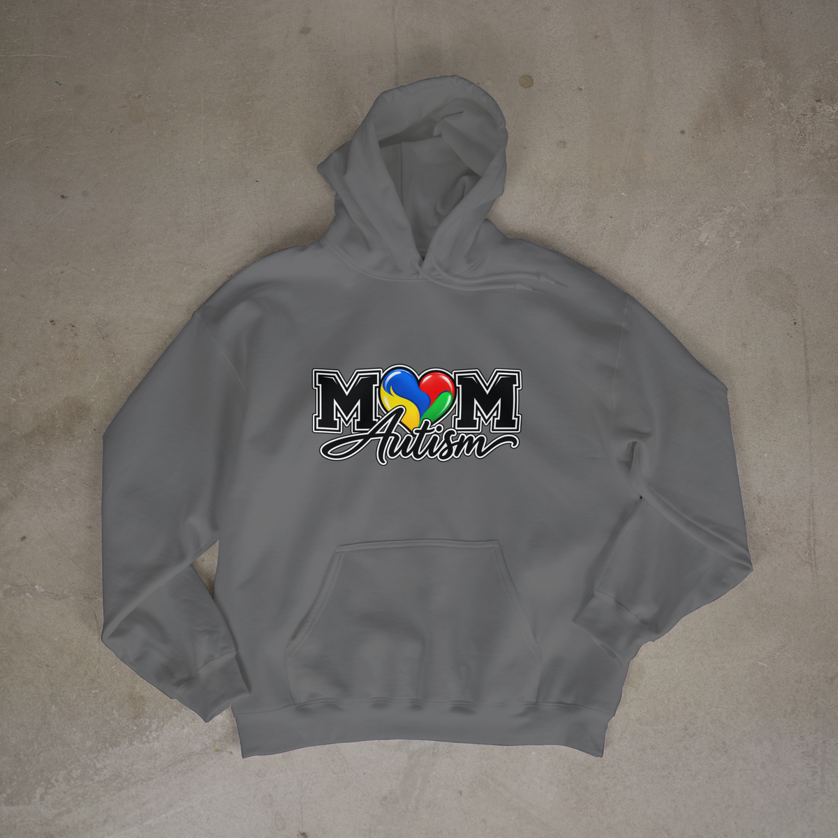 Mom Autism Heart Puzzle Hoodie, Autism Awareness Sweatshirt, Autism Mom Gift Crewneck, Autism Acceptance Family Apparel