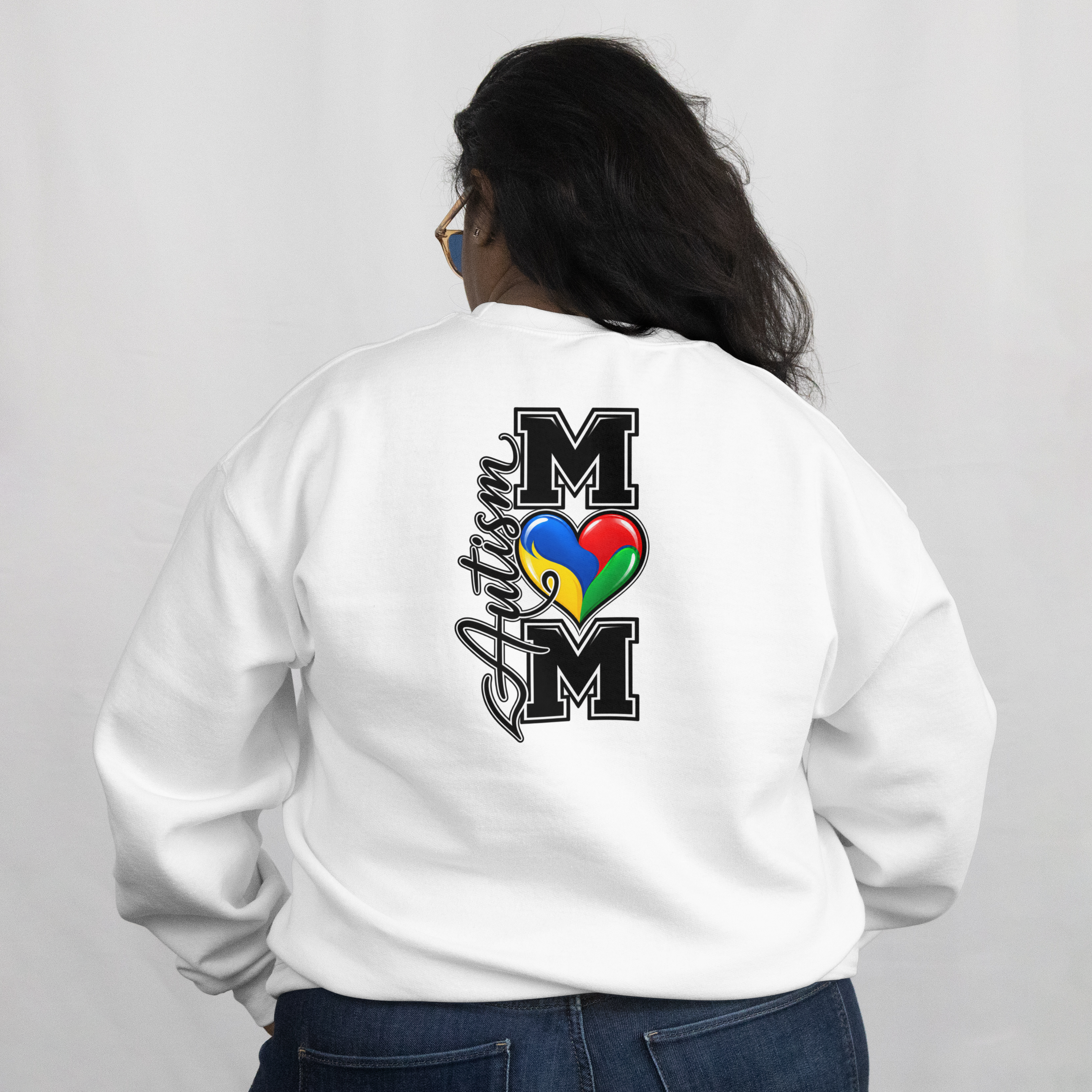 Autism Mom Crewneck, Puzzle Heart Awareness Sweatshirt, Autism Mom Gift Hoodie, Autism Acceptance Family Apparel