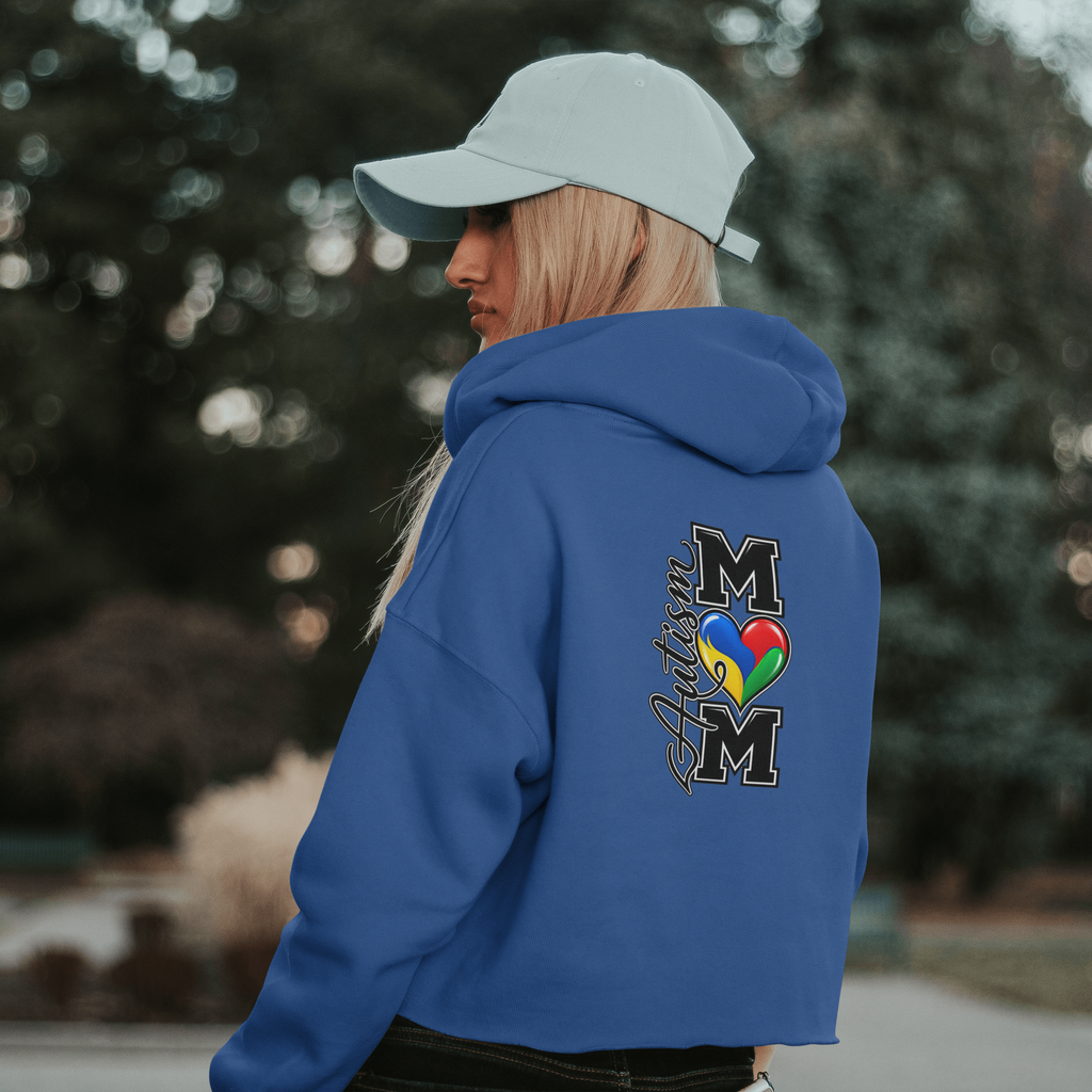 Autism Heart M Varsity Hoodie, Autism Awareness Sweatshirt, Autism Mom Gift Crewneck, Autism Acceptance Family Apparel