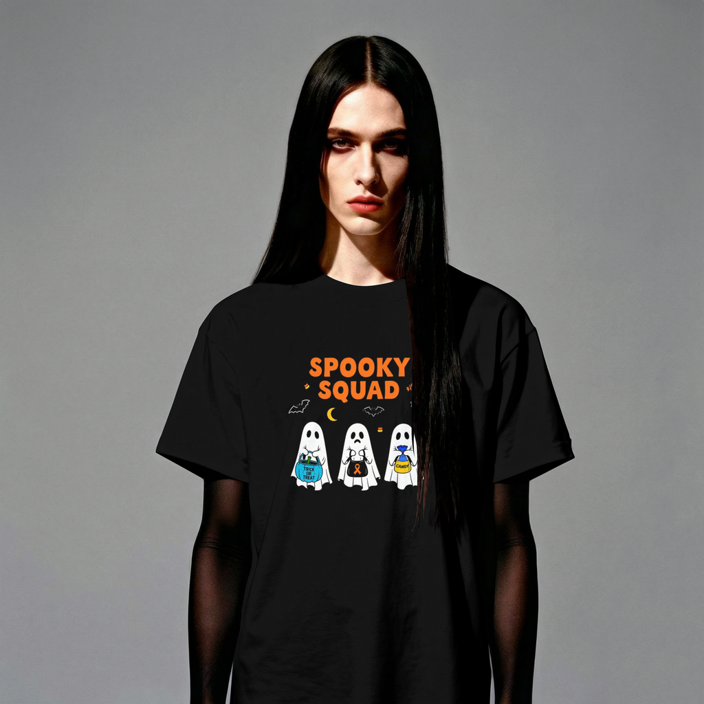 Spooky Squad Ghosts T-Shirt, Halloween Trick Or Treat Tee, Funny Halloween Family Shirt, Matching Halloween Group Costum