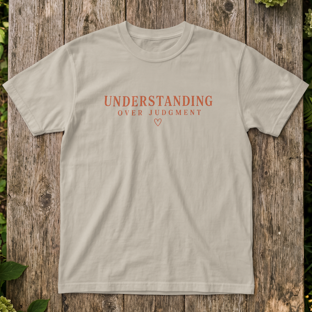 Understanding Over Judgment Tee, Compassion Message Shirt, Mental Health Awareness T-Shirt, Kindness Empathy Gift, Special Ed Teacher