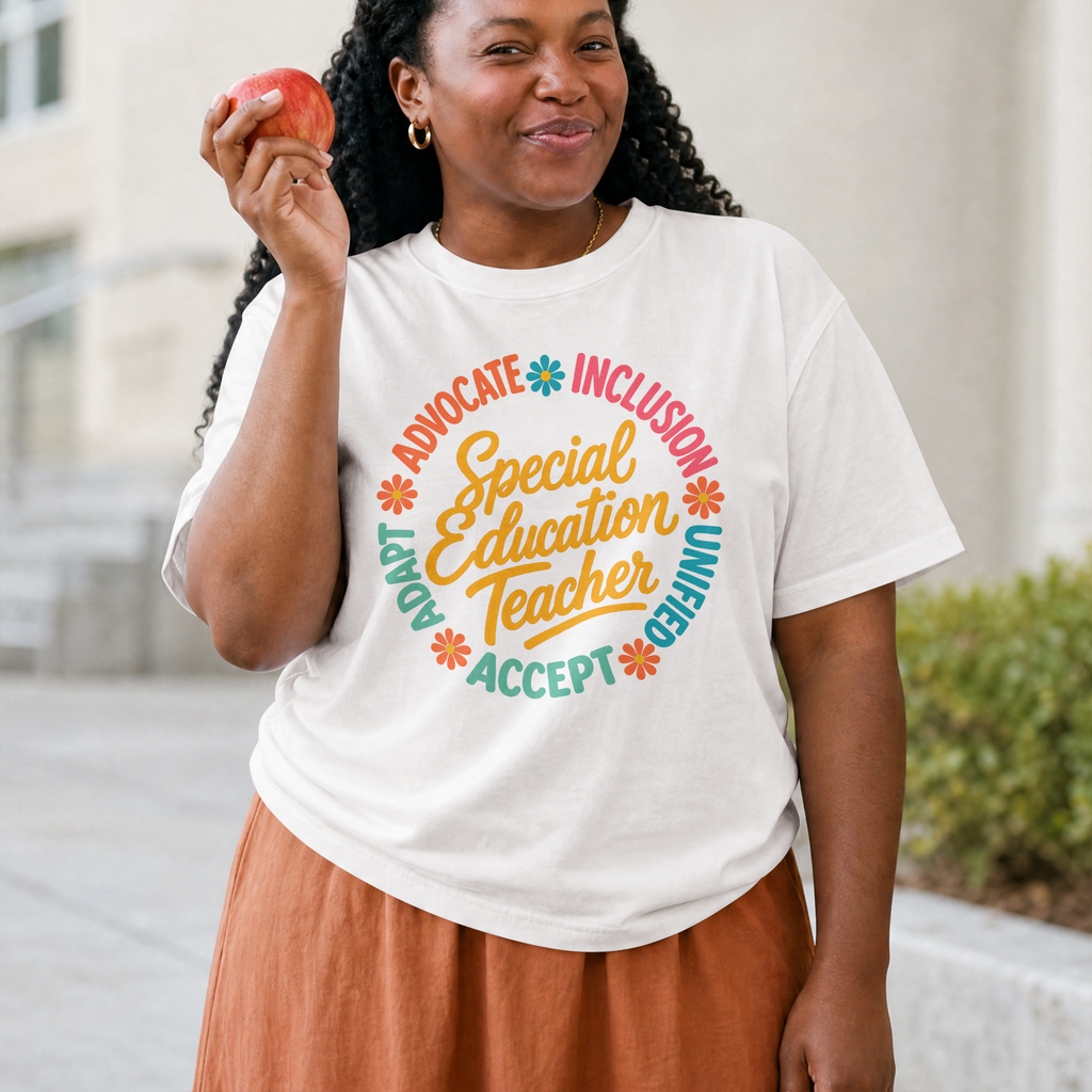 Special Education Teacher Shirt Advocate Inclusion Acceptance T Shirt  Teacher Gift Autism Awareness Inclusive Classroom Tee