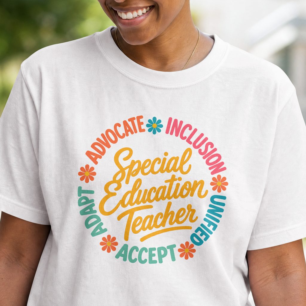 Special Education Teacher Shirt Advocate Inclusion Acceptance T Shirt  Teacher Gift Autism Awareness Inclusive Classroom Tee