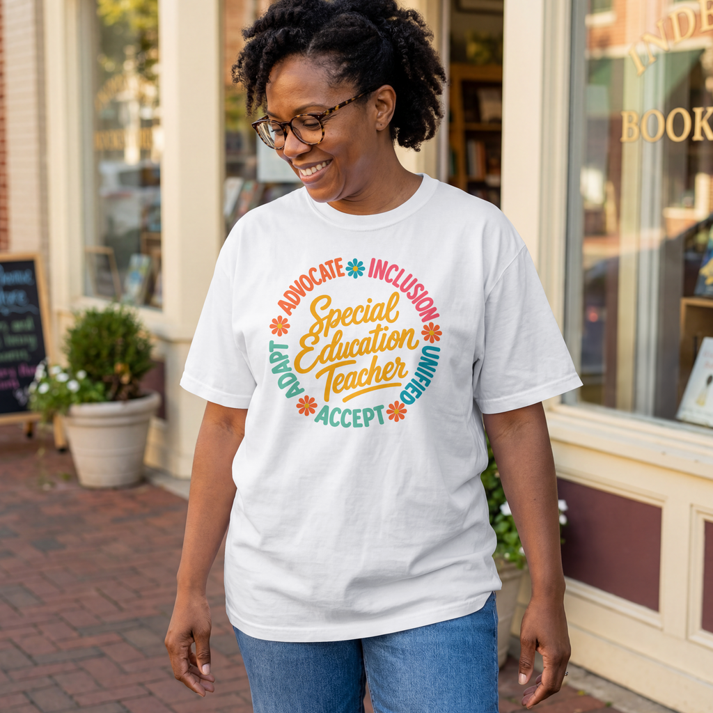 Special Education Teacher Shirt Advocate Inclusion Acceptance T Shirt  Teacher Gift Autism Awareness Inclusive Classroom Tee