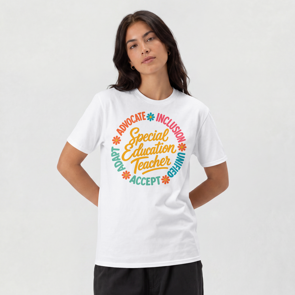 Special Education Teacher Shirt Advocate Inclusion Acceptance T Shirt  Teacher Gift Autism Awareness Inclusive Classroom Tee