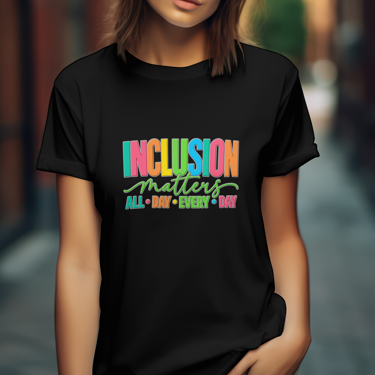 Inclusion Matters T-Shirt | Colorful Pride Graphic Tee | Inclusive Community Shirt | Diversity Awareness Gift