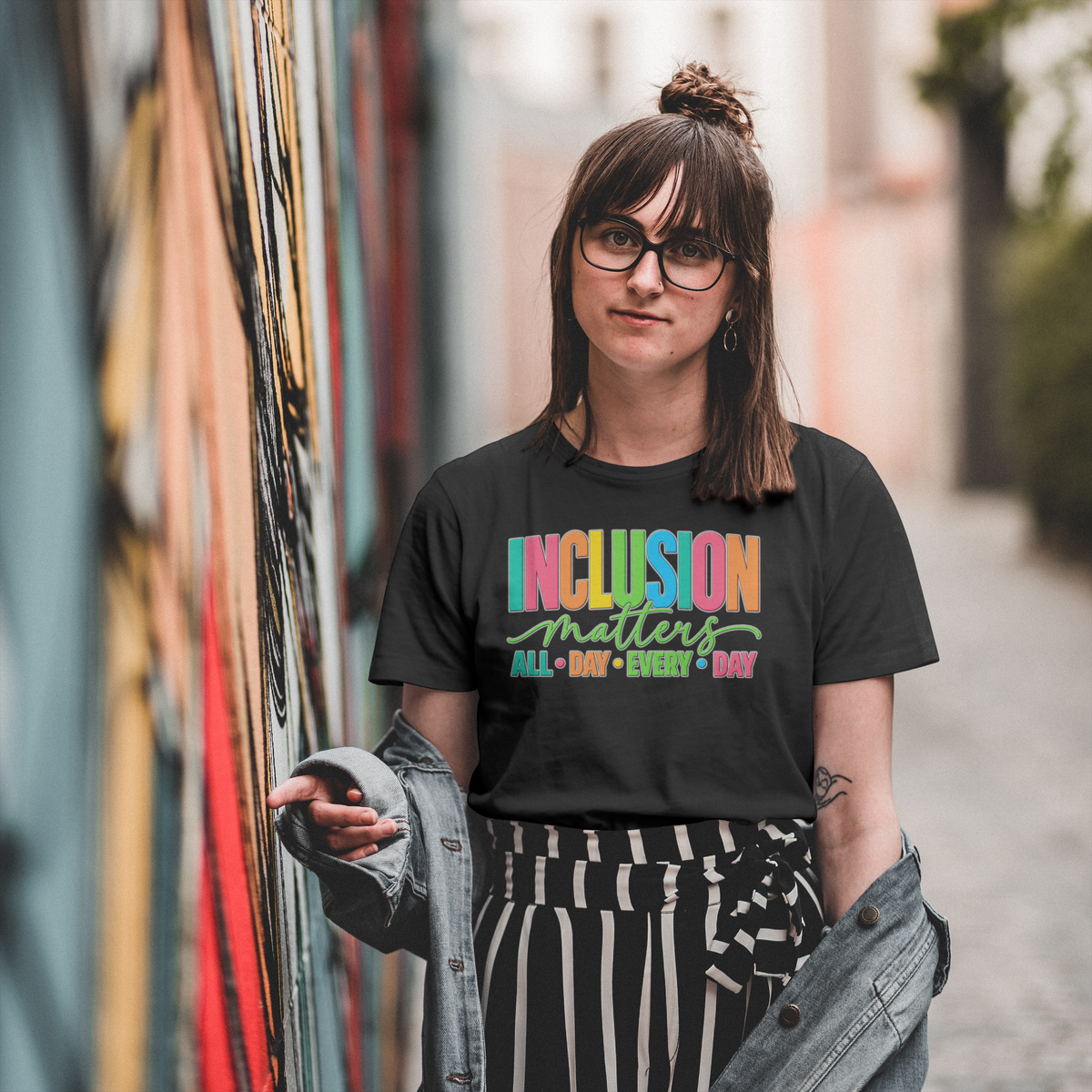 Inclusion Matters T-Shirt | Colorful Pride Graphic Tee | Inclusive Community Shirt | Diversity Awareness Gift