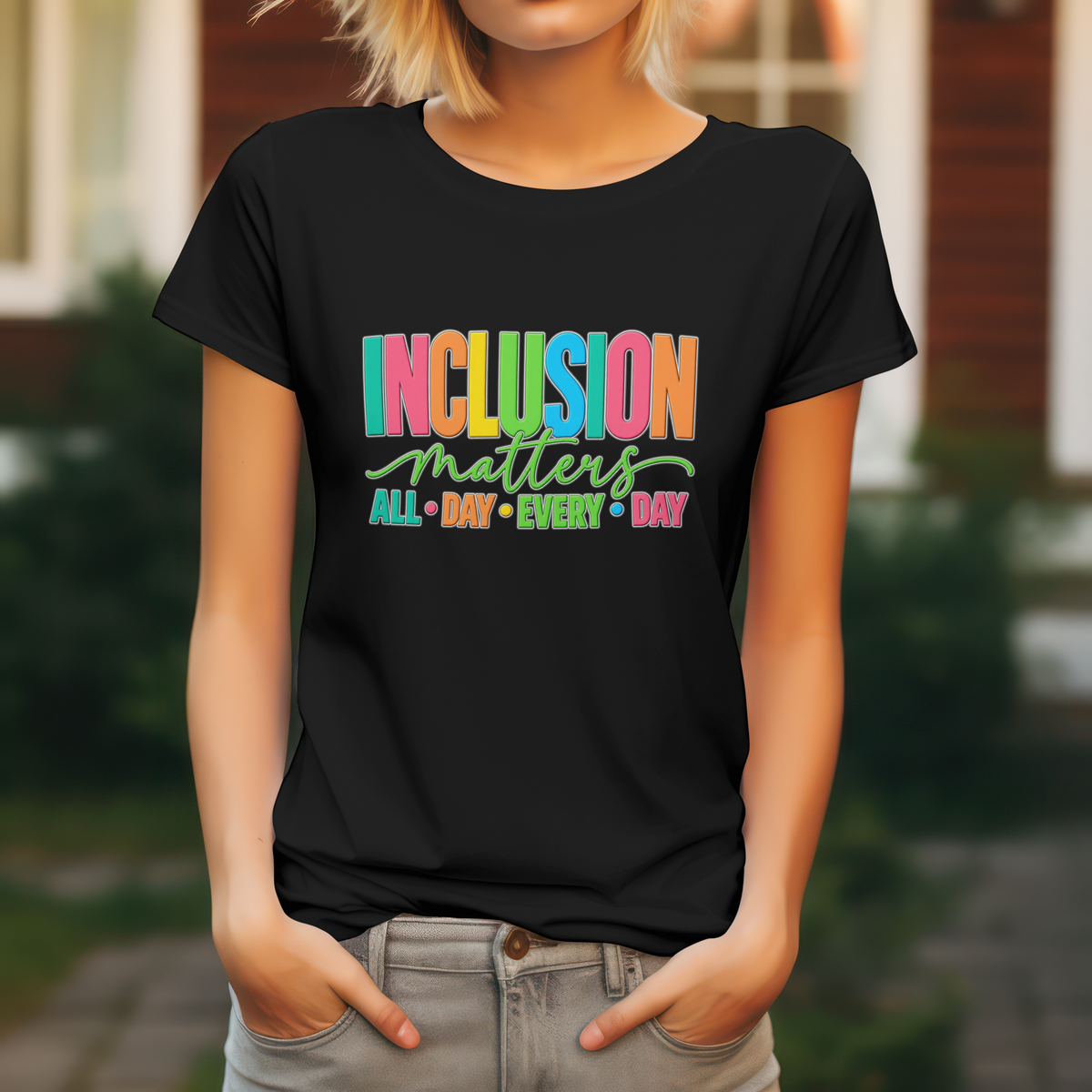 Inclusion Matters T-Shirt | Colorful Pride Graphic Tee | Inclusive Community Shirt | Diversity Awareness Gift