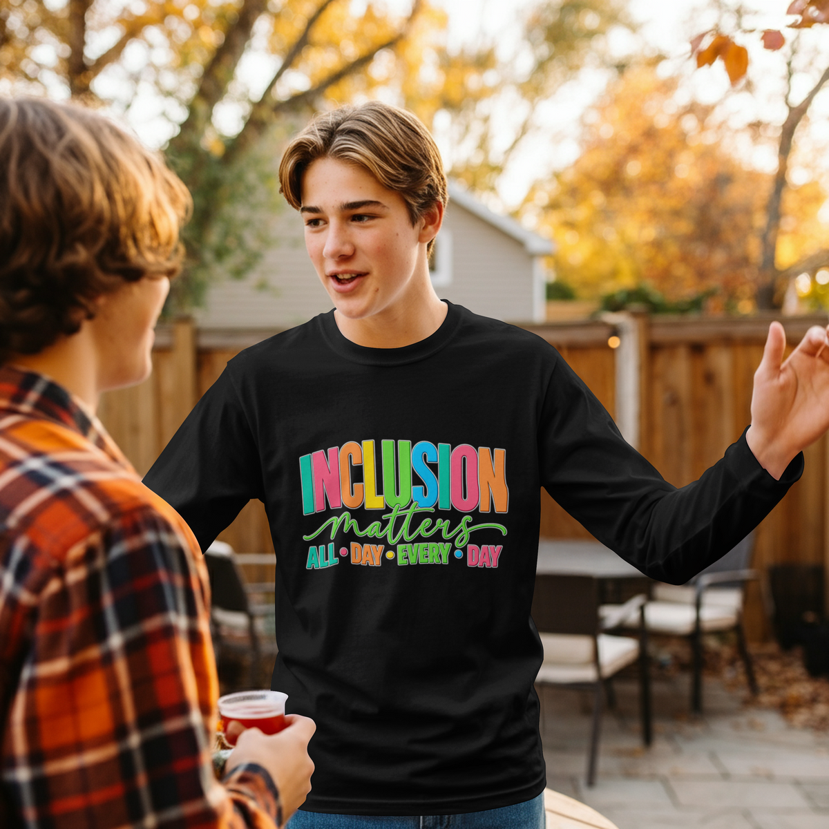Inclusion Matters T-Shirt | Colorful Pride Graphic Tee | Inclusive Community Shirt | Diversity Awareness Gift
