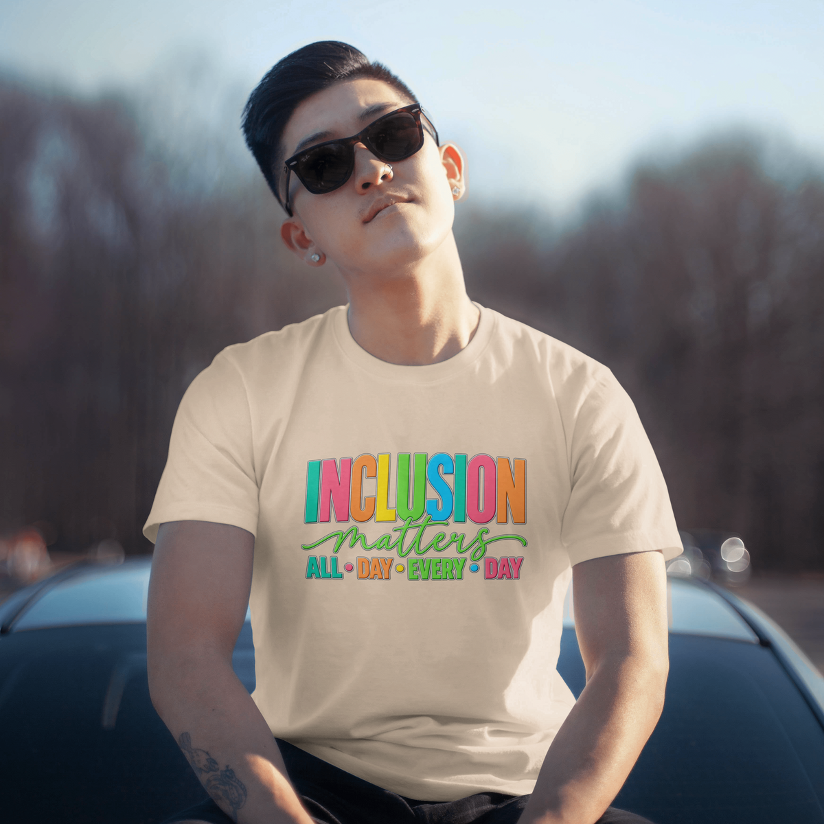 Inclusion Matters T-Shirt | Colorful Pride Graphic Tee | Inclusive Community Shirt | Diversity Awareness Gift