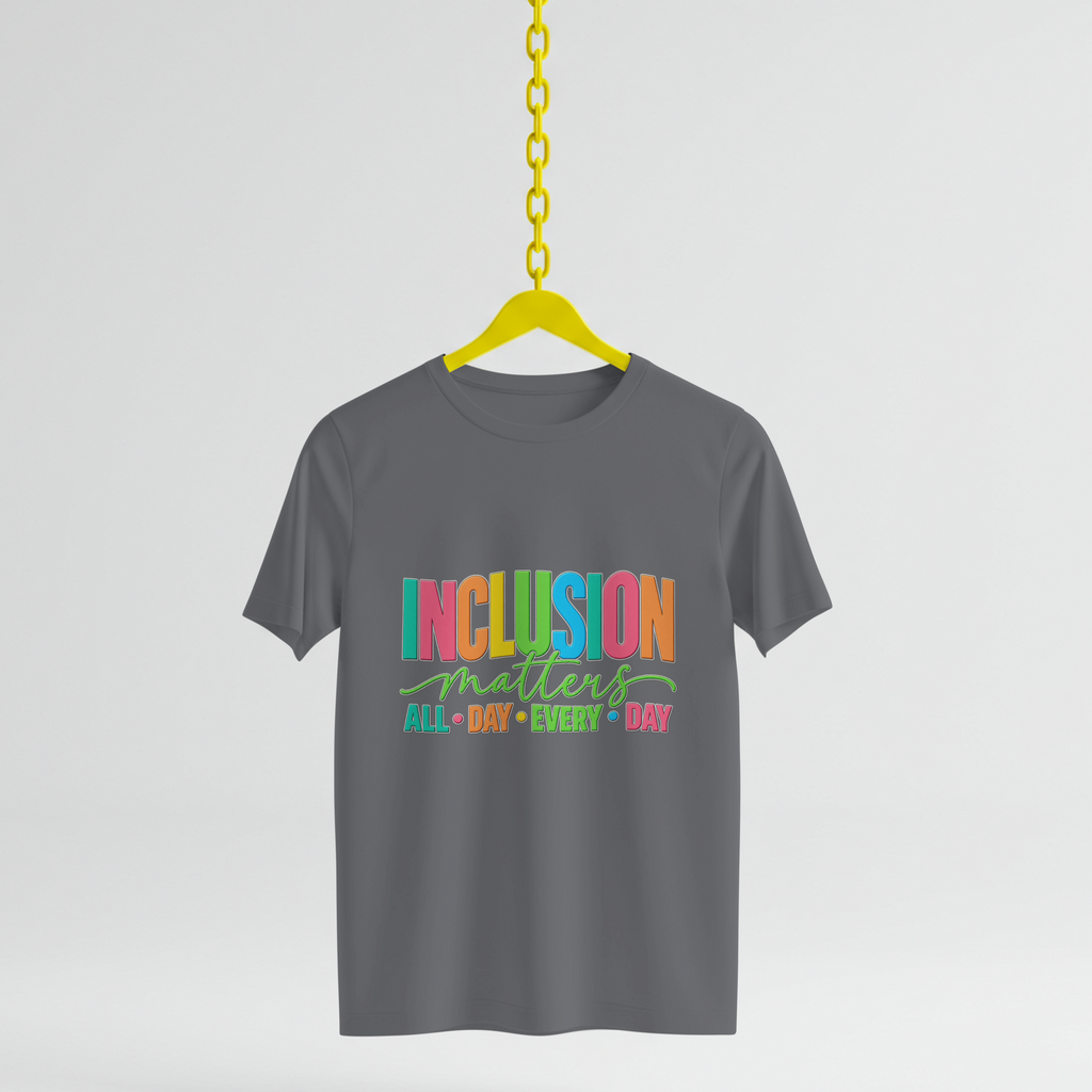 Inclusion Matters T-Shirt | Colorful Pride Graphic Tee | Inclusive Community Shirt | Diversity Awareness Gift