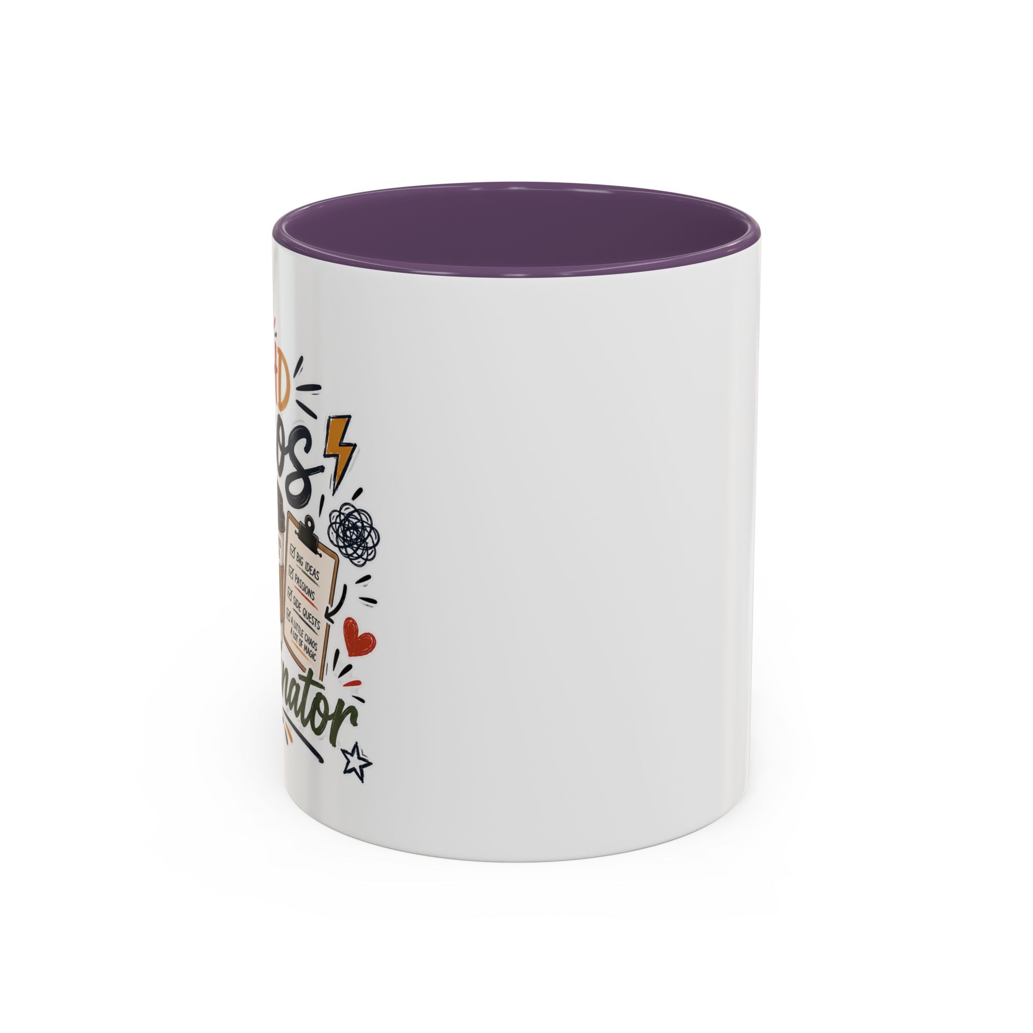 ADHD Chaos Coordinator Mug | Funny ADHD Coffee Mug | Mental Health Awareness Cup | Ceramic Coffee Mug for Moms, Teachers & ADHD Lovers