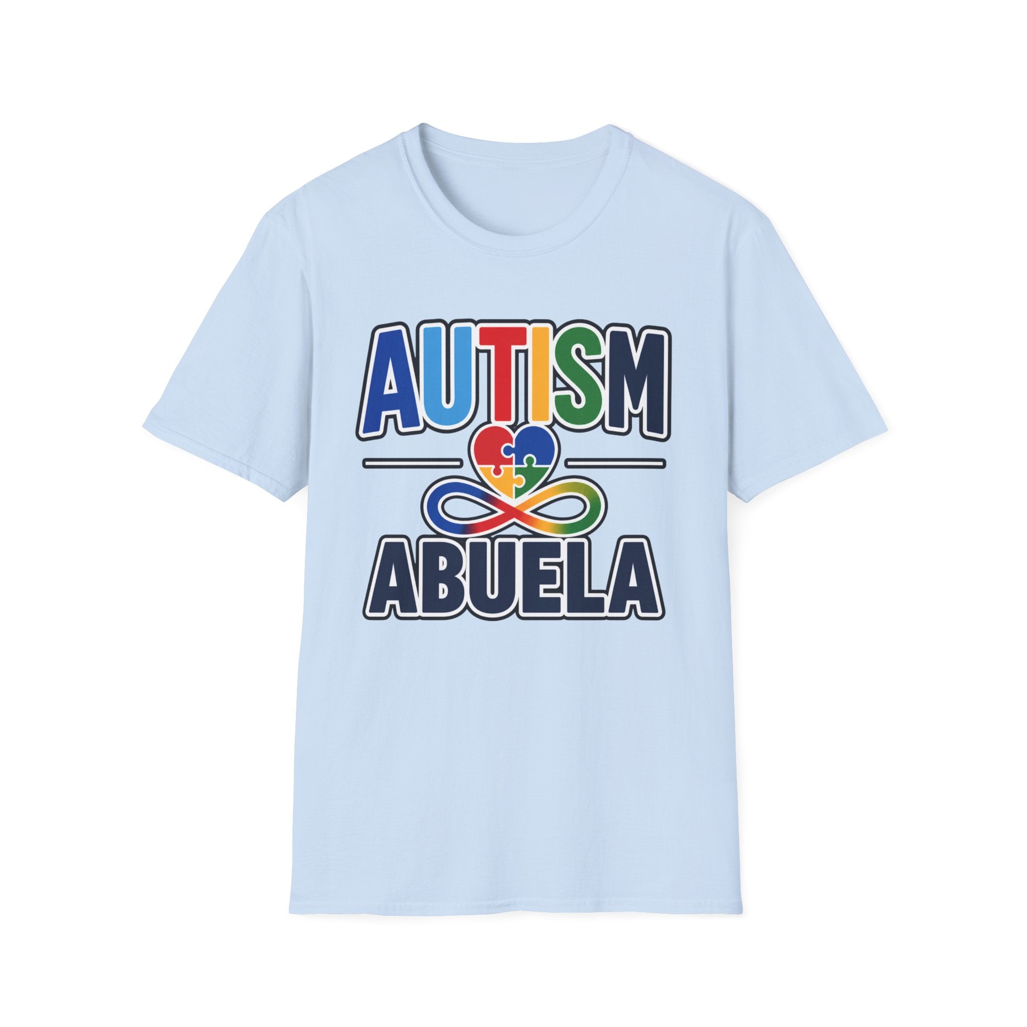 Autism Abuela Heart Puzzle Infinity Shirt, Autism Awareness T-Shirt, Autism Acceptance Abuela Gift, Neurodiversity Family Apparel