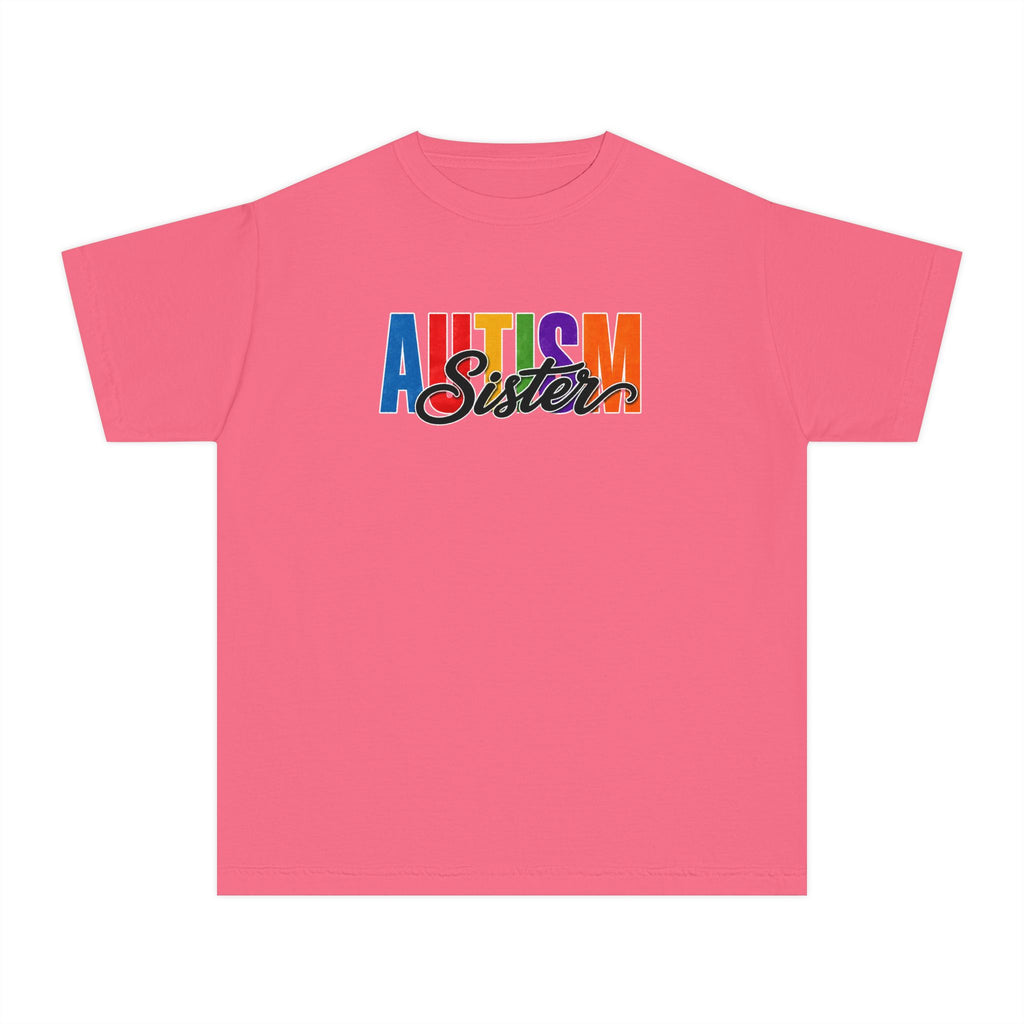 Autism Sister Youth Shirt Kids Autism Sister T Shirt Proud Autism Sibling Tee Autism Awareness Autism Acceptance Gift for Girls
