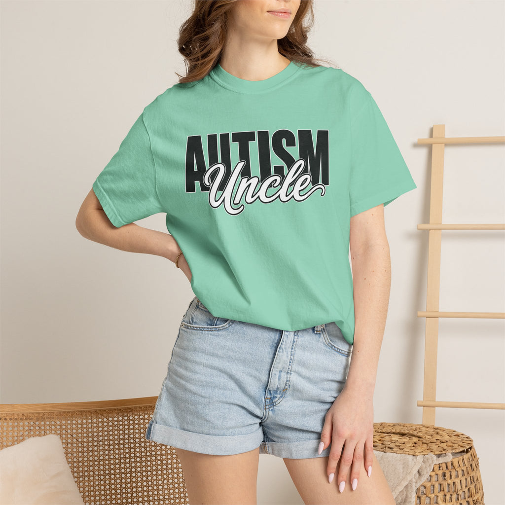Autism Uncle Shirt Proud Autism Uncle T Shirt Autism Awareness Autism Acceptance Gift Puzzle Heart Special Needs Family Tee