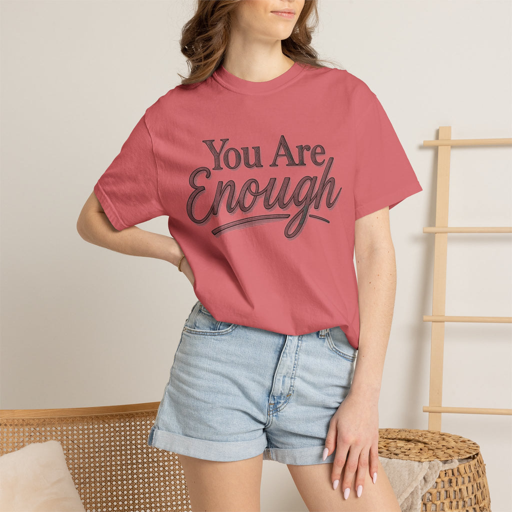 You Are Enough Shirt Inspirational T Shirt Positive Affirmation Tee Mental Health Awareness Shirt Self Love Gift Motivational Apparel