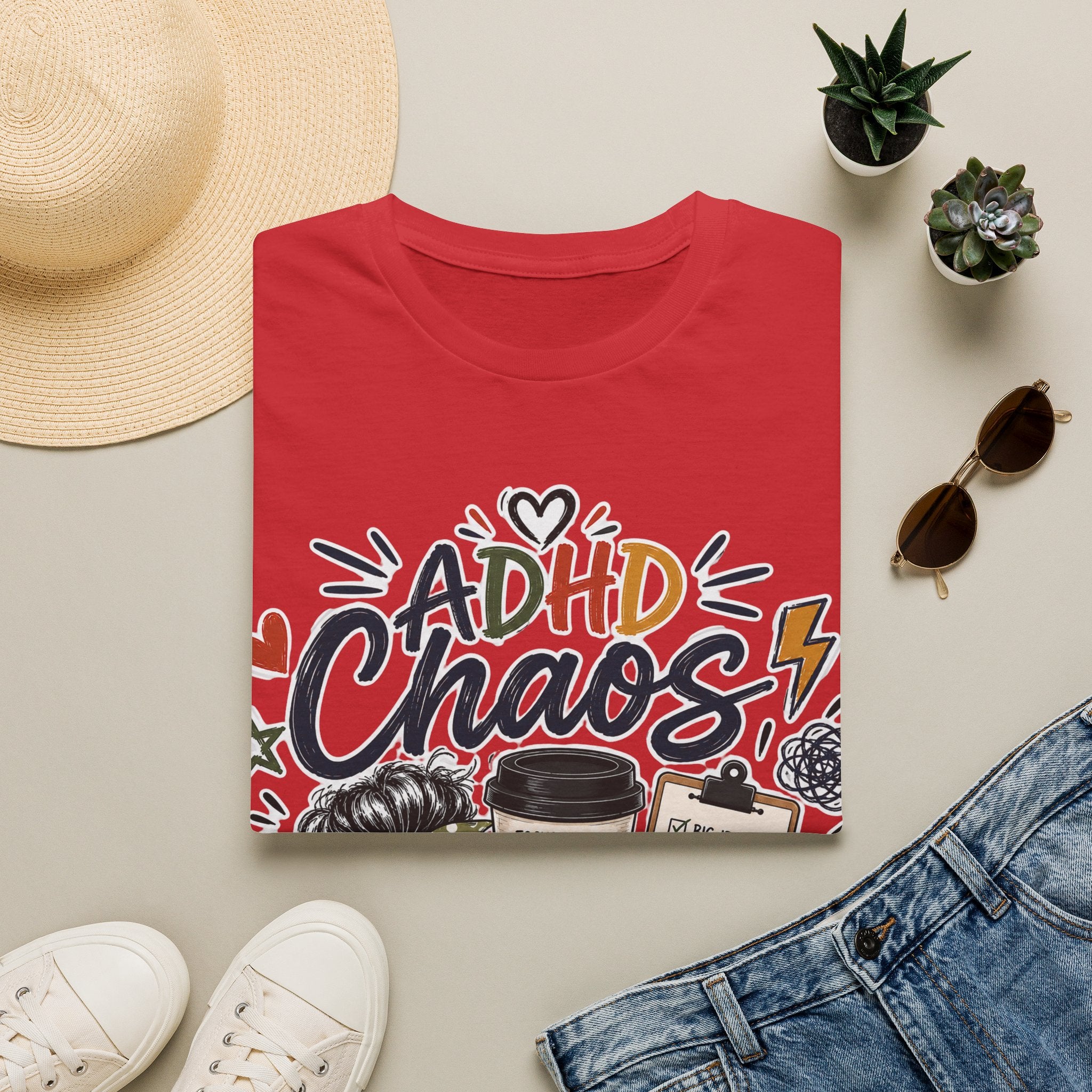 ADHD Chaos Coordinator Shirt | Funny ADHD T-Shirt | ADHD Awareness Graphic Shirt | Mental Health Gift | Coffee & Chaos Apparel