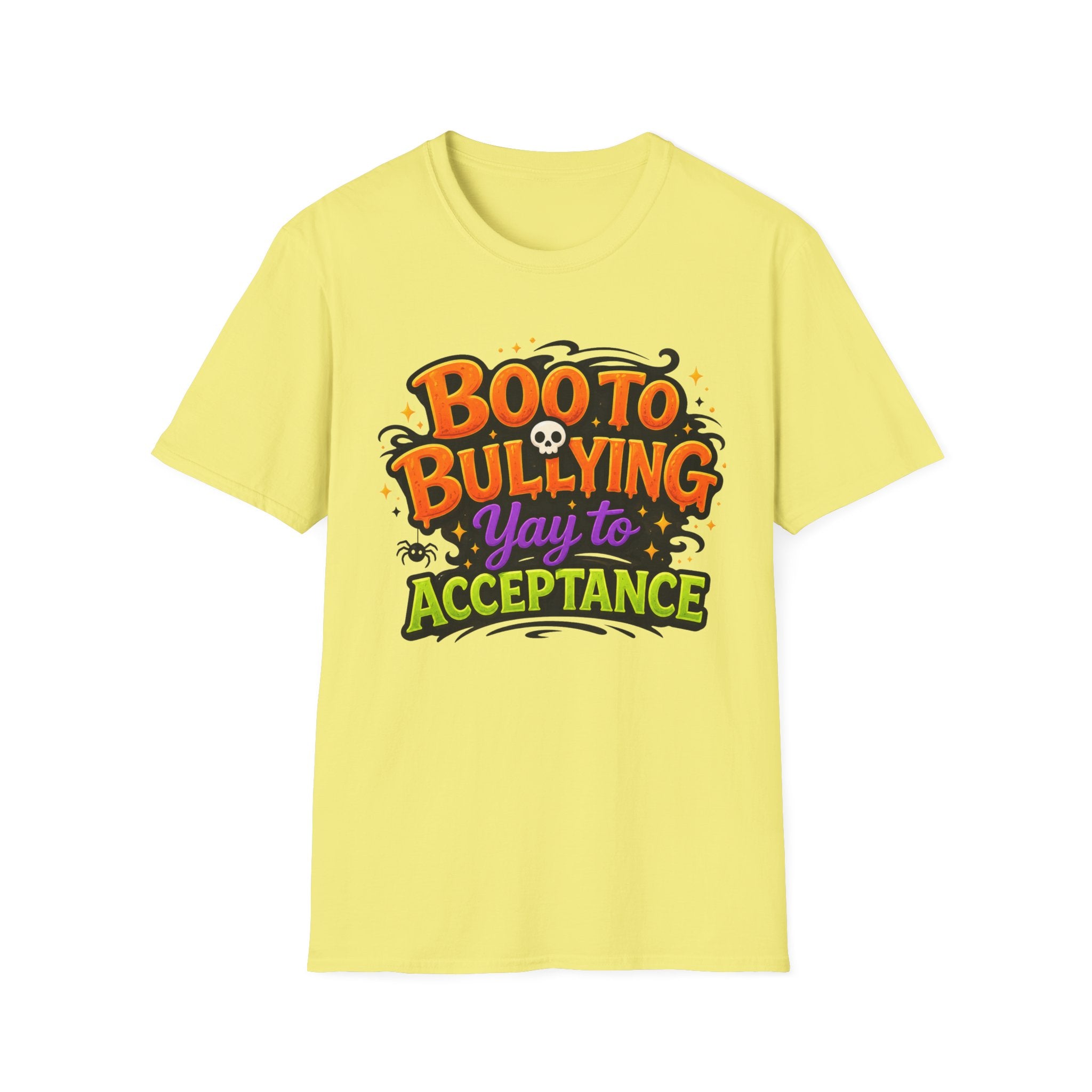 Boo to Bullying Halloween anti-bullying T-Shirt | Acceptance message