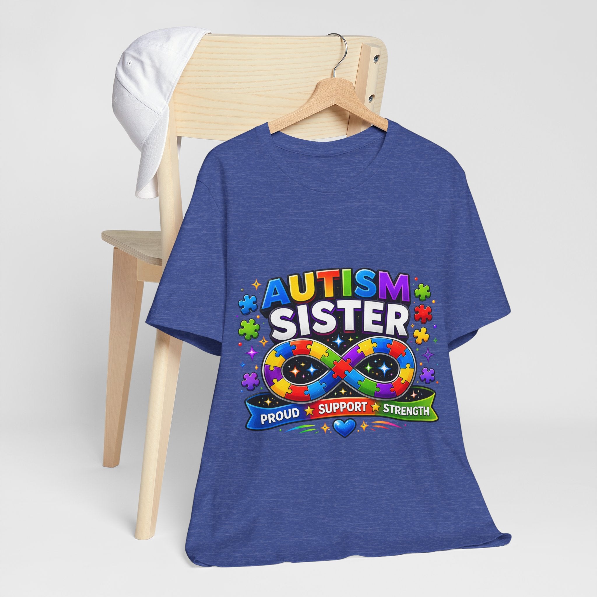 Autism Sister Tee | Puzzle Infinity Support Strength Shirt