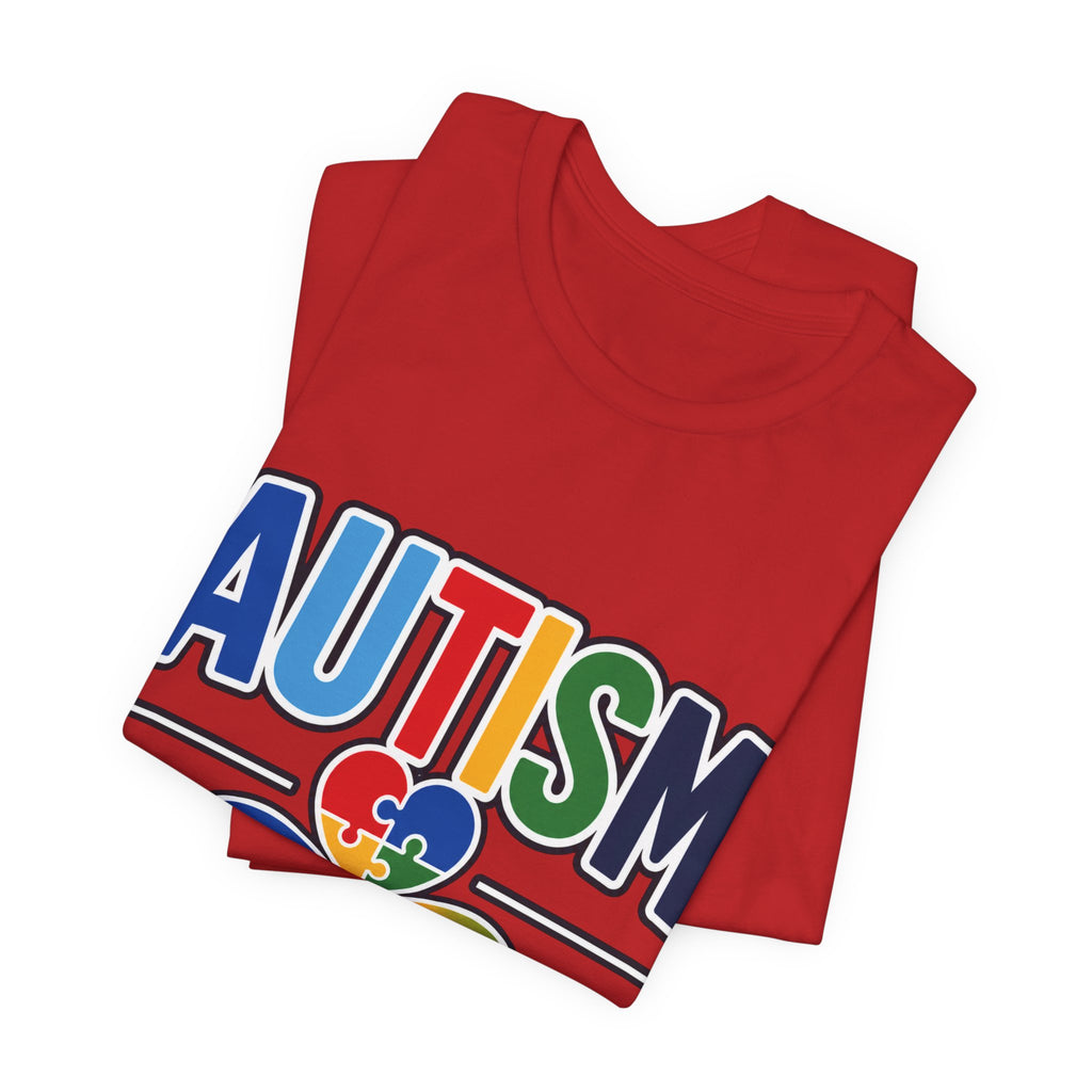 Autism Aunt Shirt | Colorful Puzzle Heart Tee | Autism Acceptance Gift for Aunt | Neurodiversity Awareness T-Shirt | Family Apparel