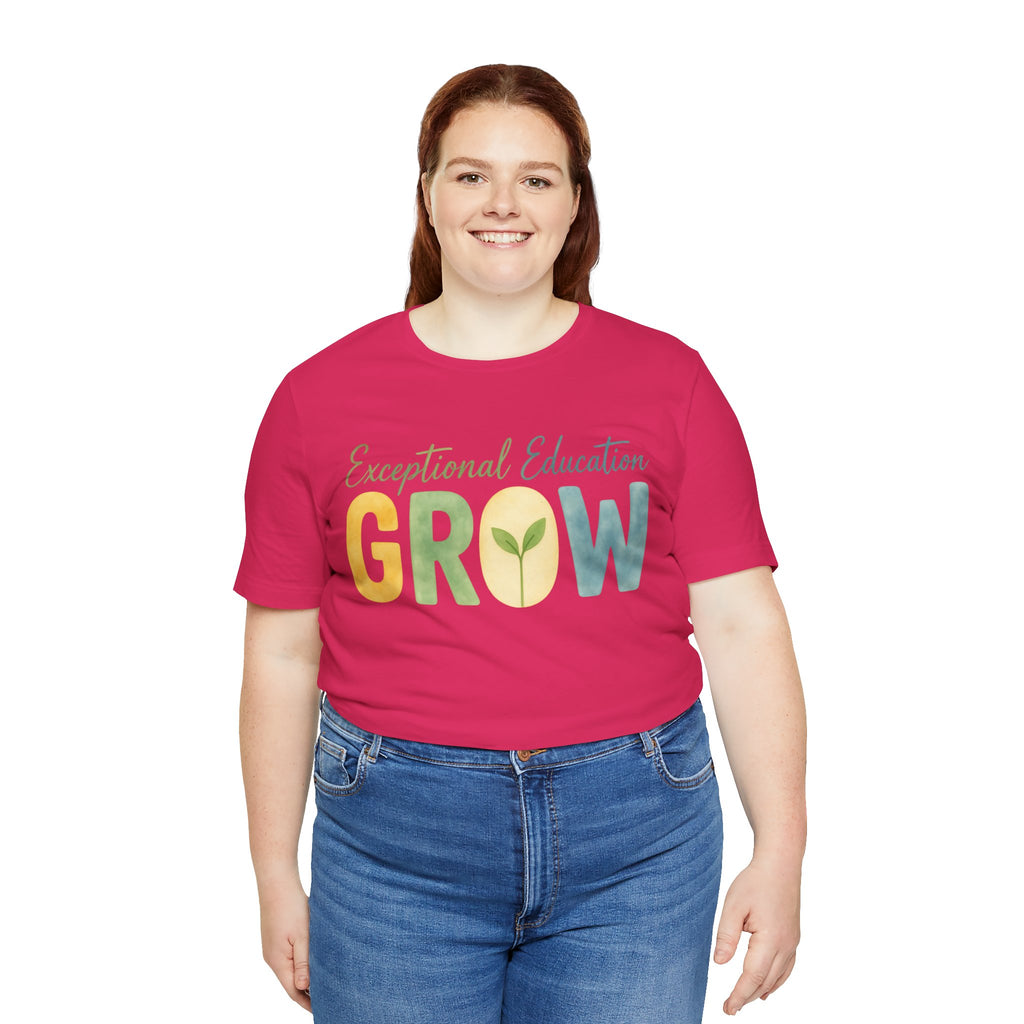 Exceptional Education Teacher Shirt GROW Special Education T Shirt SPED Teacher Gift Inclusive Classroom Autism Teacher Tee